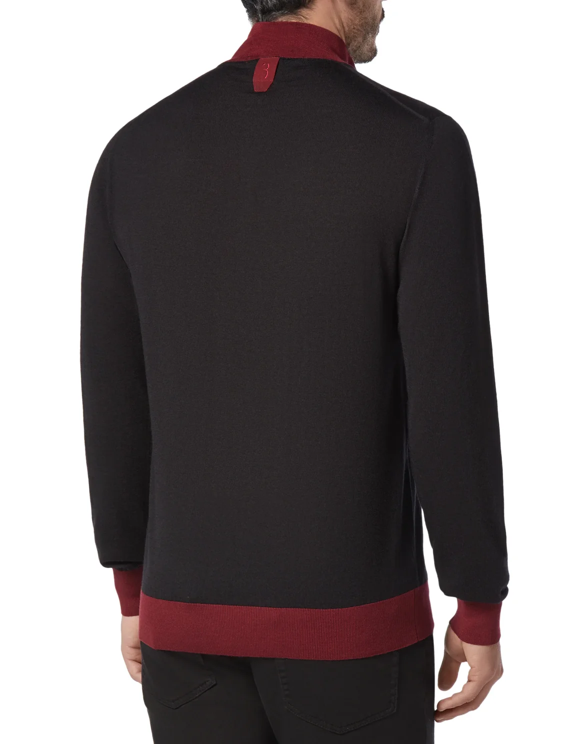 Pullover zip mock Giglio, цвет: Черный