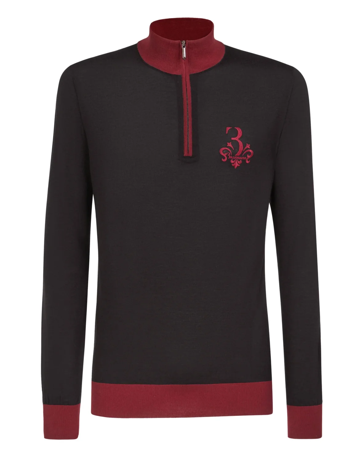 Pullover zip mock Giglio, цвет: Черный