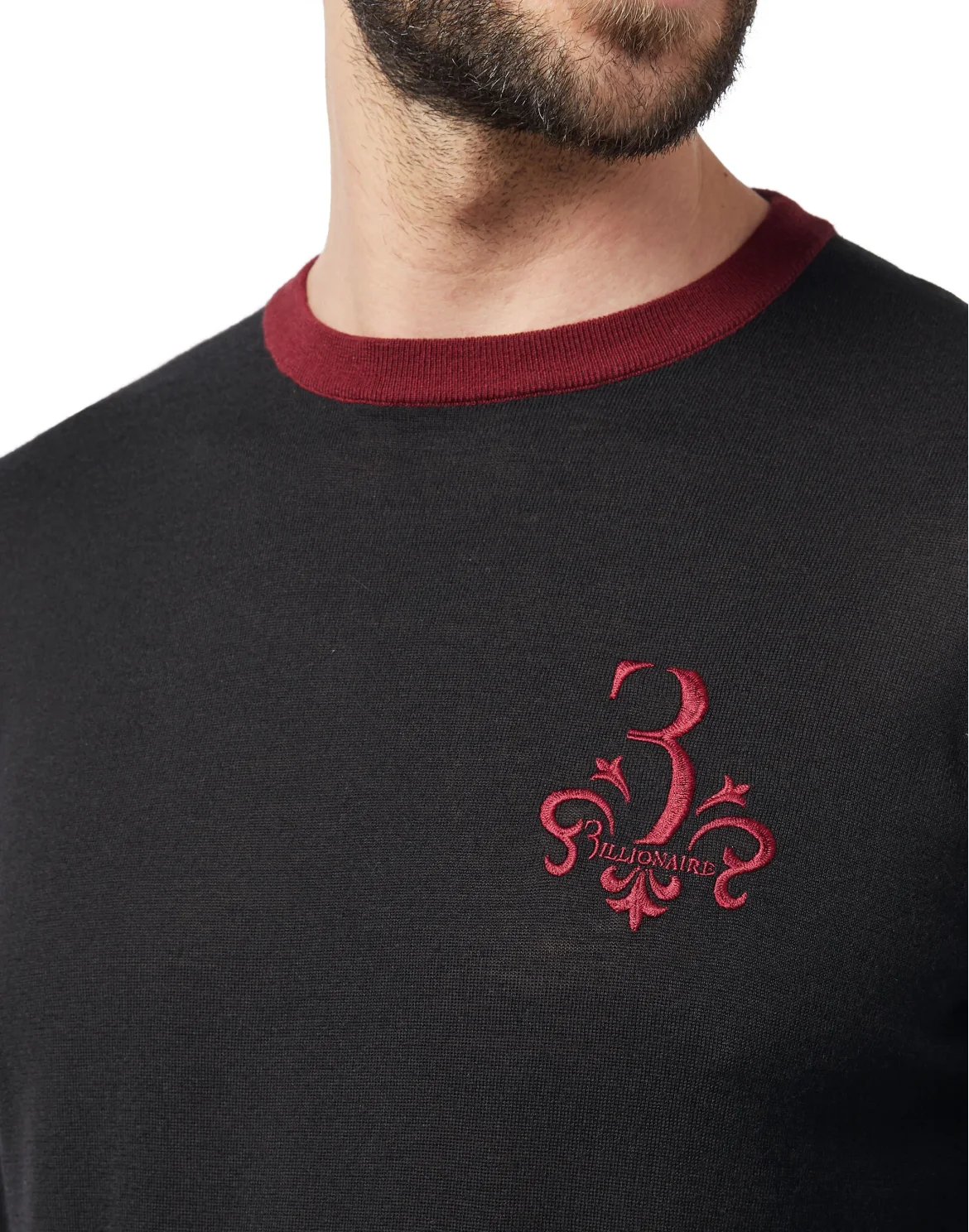 Pullover Round Neck LS Giglio, цвет: Черный