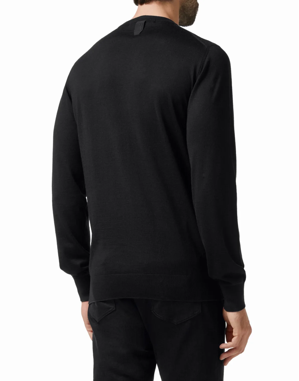 Pullover Round Neck LS Crest, цвет: Черный