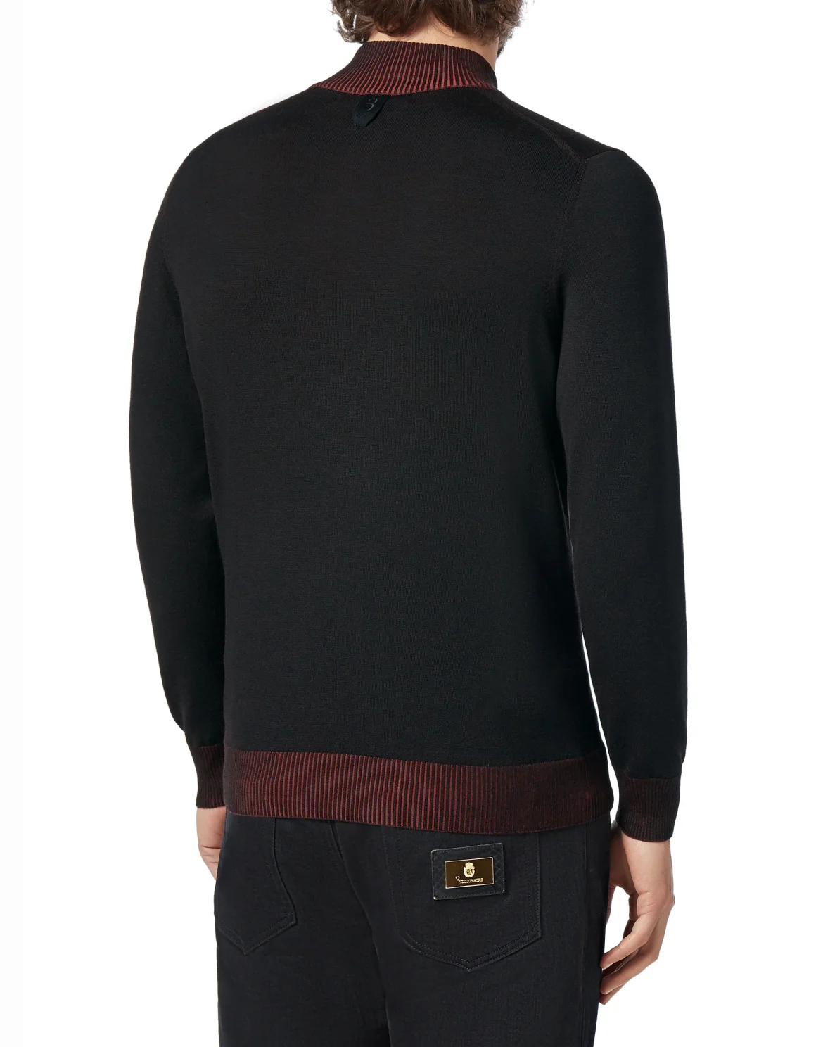 Pullover zip mock Double B, цвет: Черный