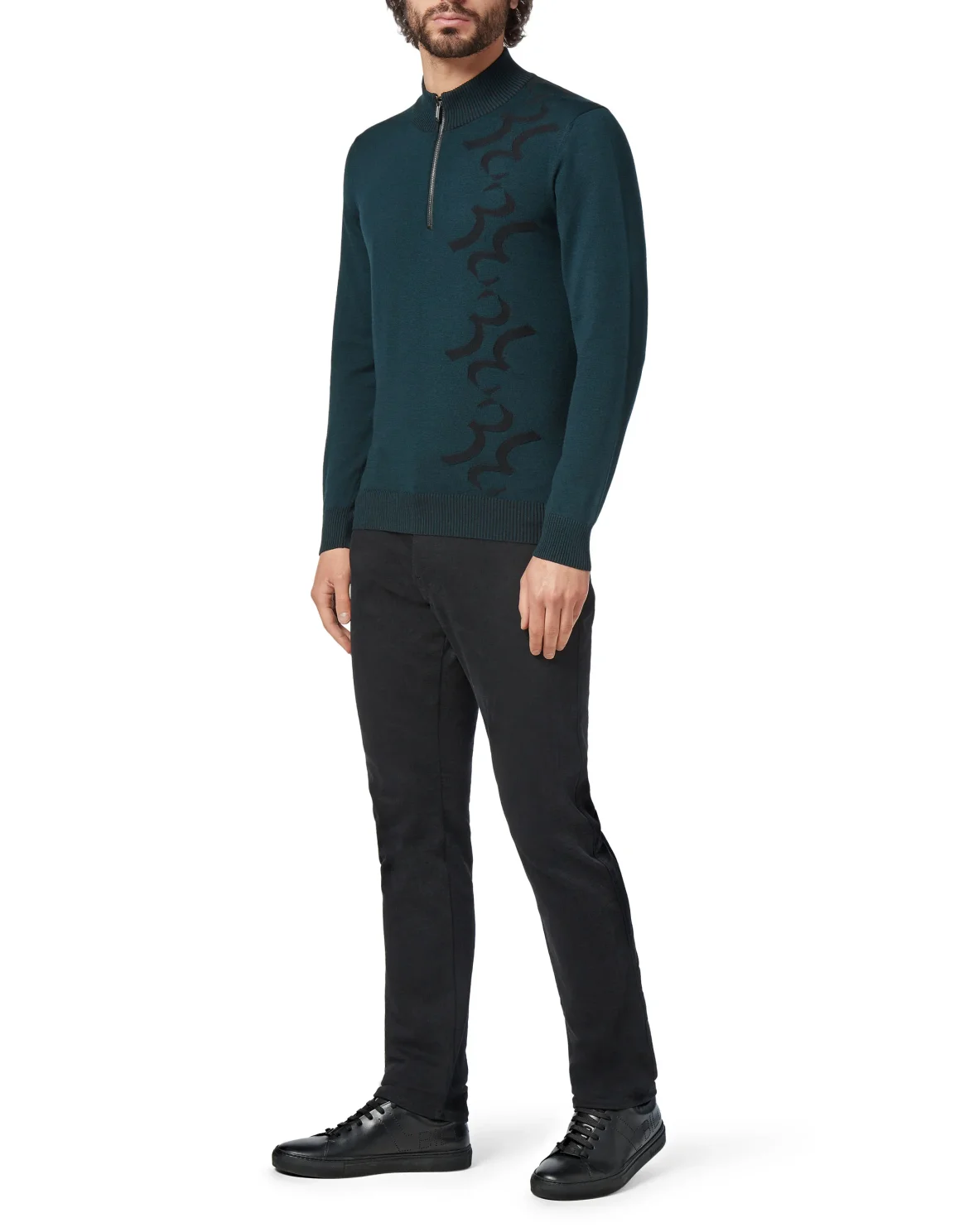 Pullover zip mock Double B, цвет: Зеленый