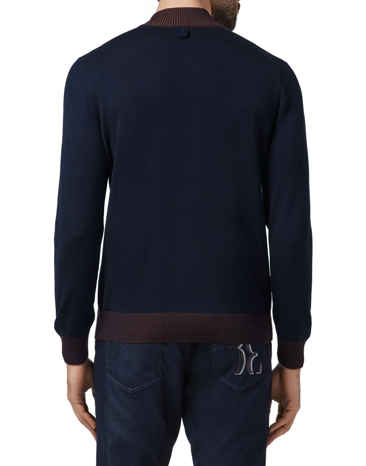 Pullover zip mock Double B, цвет: Синий