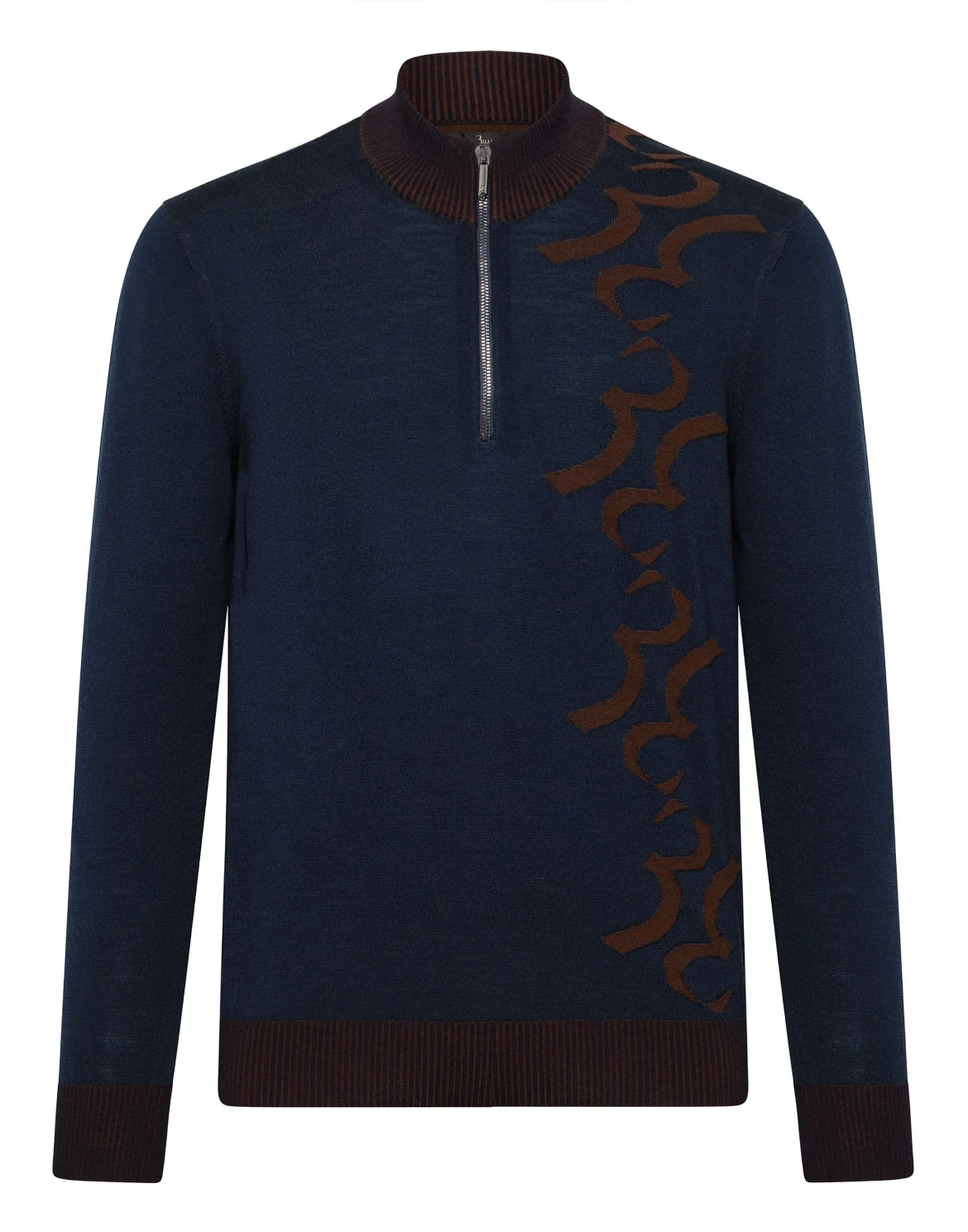 Pullover zip mock Double B, цвет: Синий