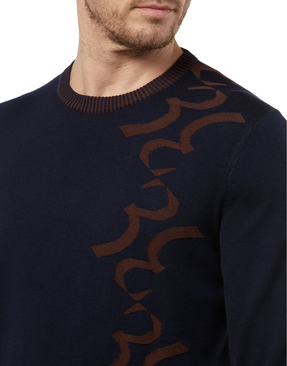 Pullover Round Neck LS Double B, цвет: Синий