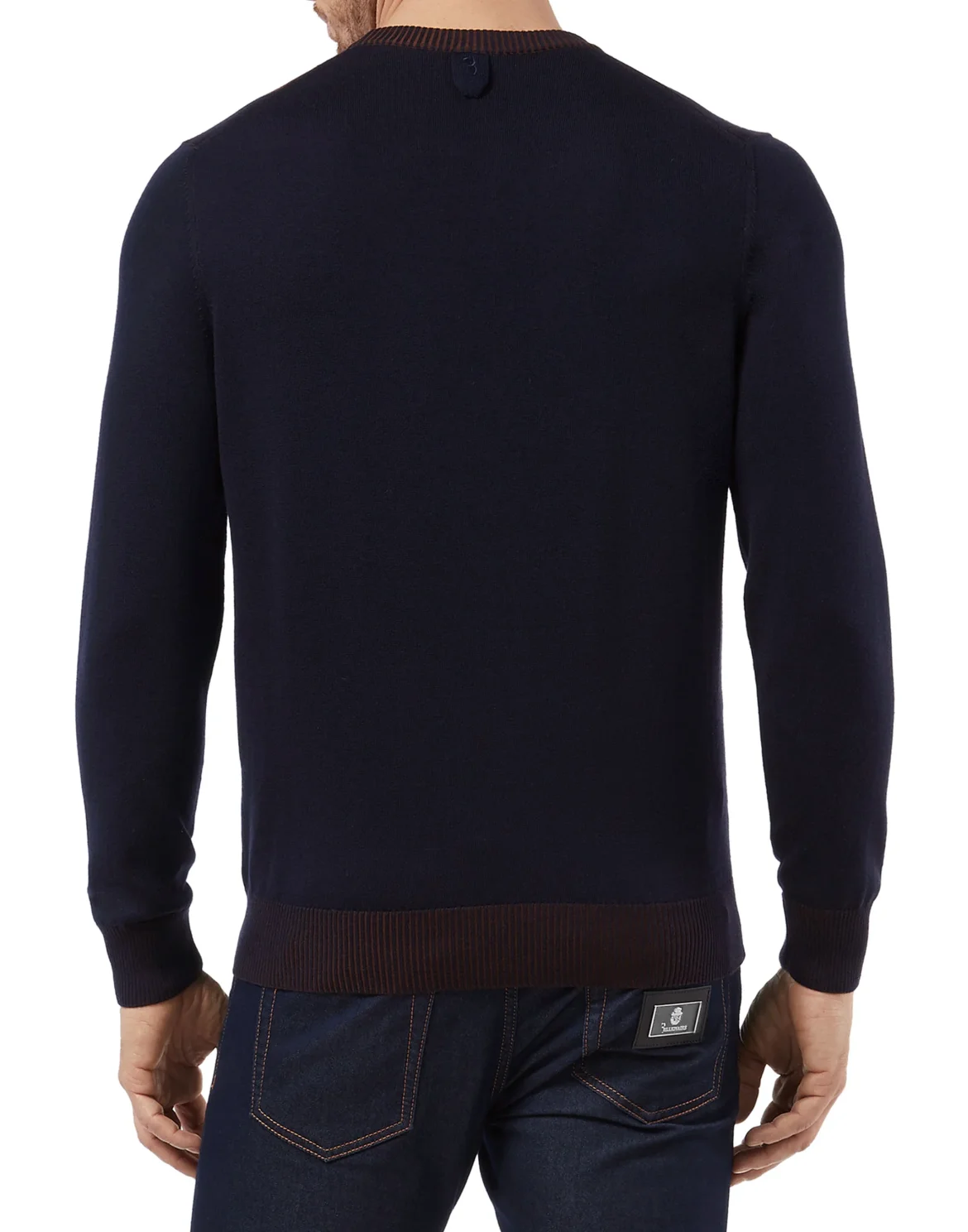 Pullover Round Neck LS Double B, цвет: Синий