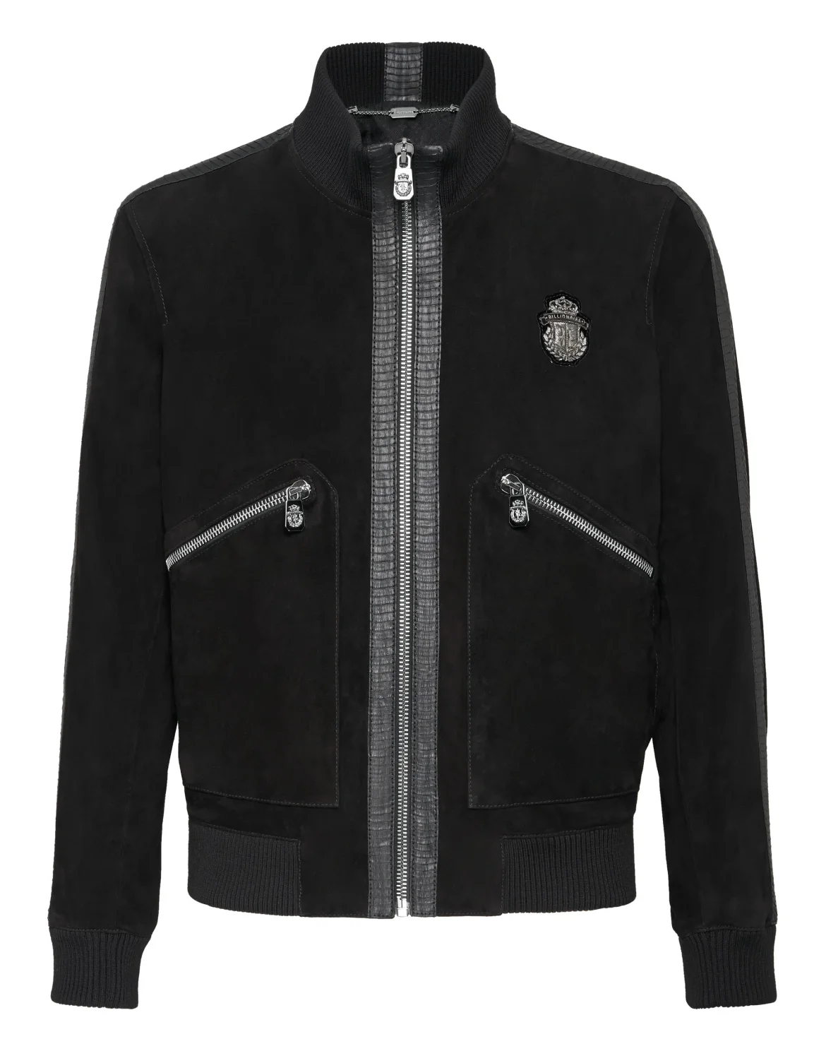 Leather Bomber Crest, цвет: Черный