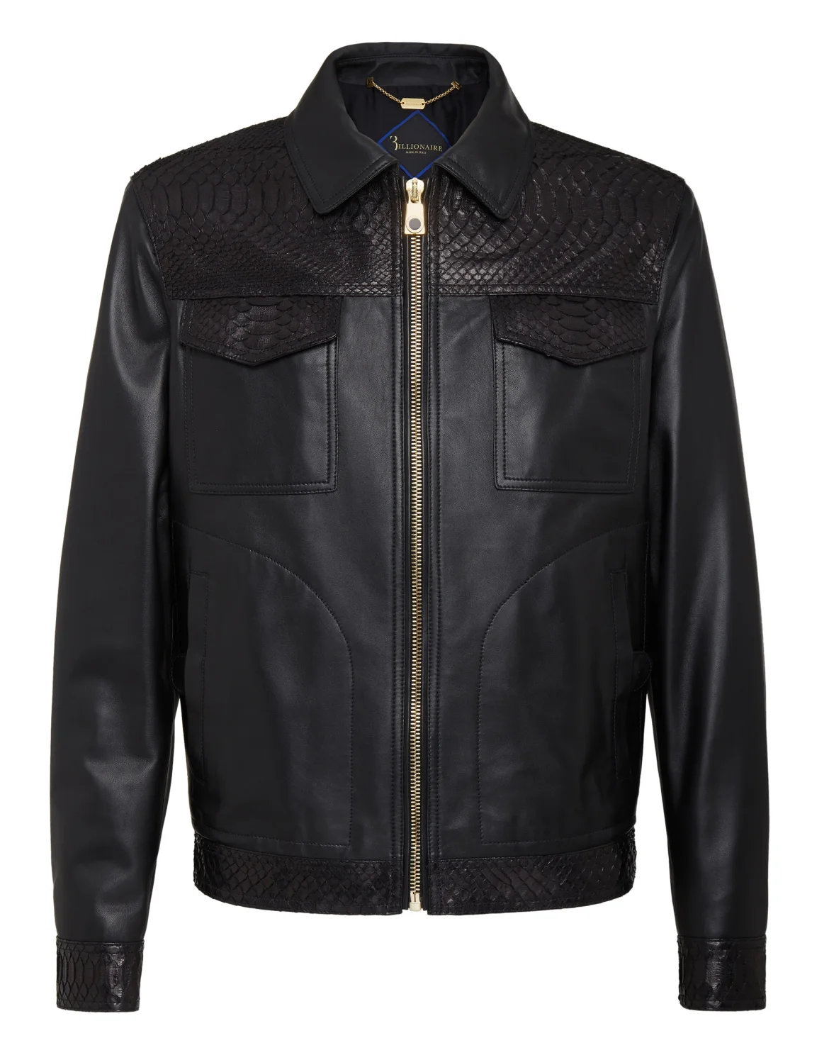 Leather Jacket Luxury, цвет: Черный