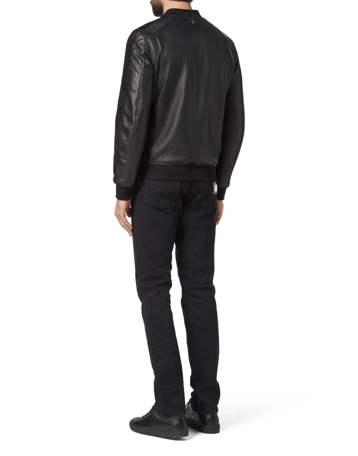 Leather Bomber Crest, цвет: Черный