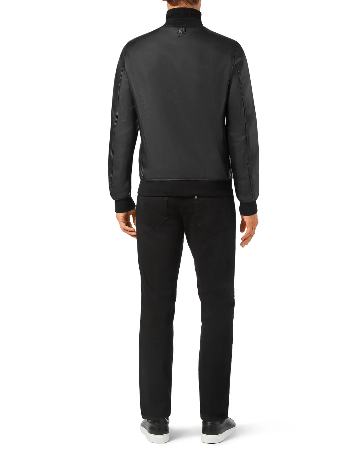 Leather Bomber Original, цвет: Черный