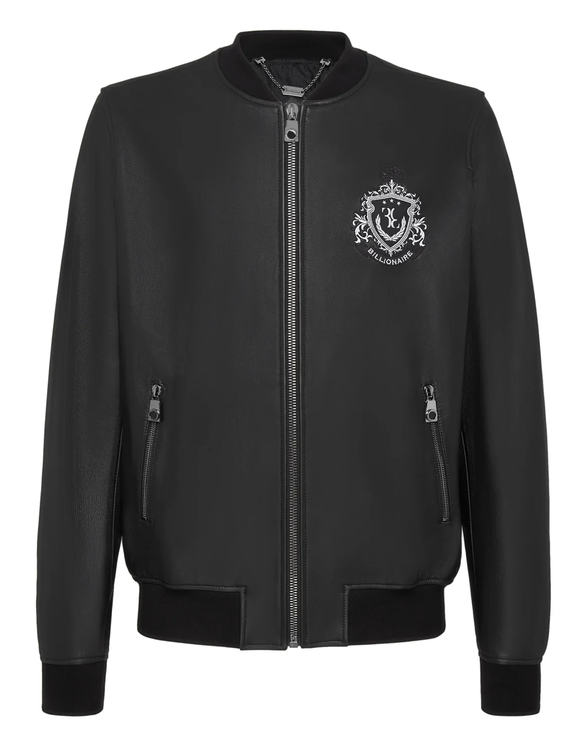 Leather Bomber Original, цвет: Черный