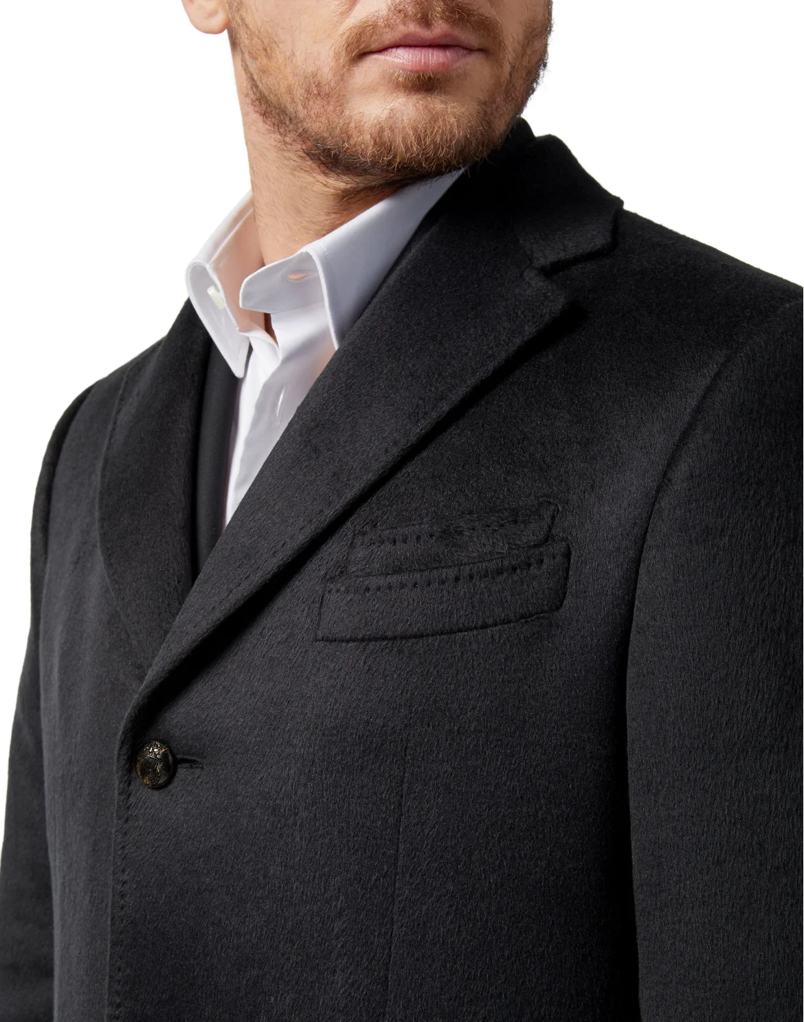 Coat Long Crest, цвет: Черный