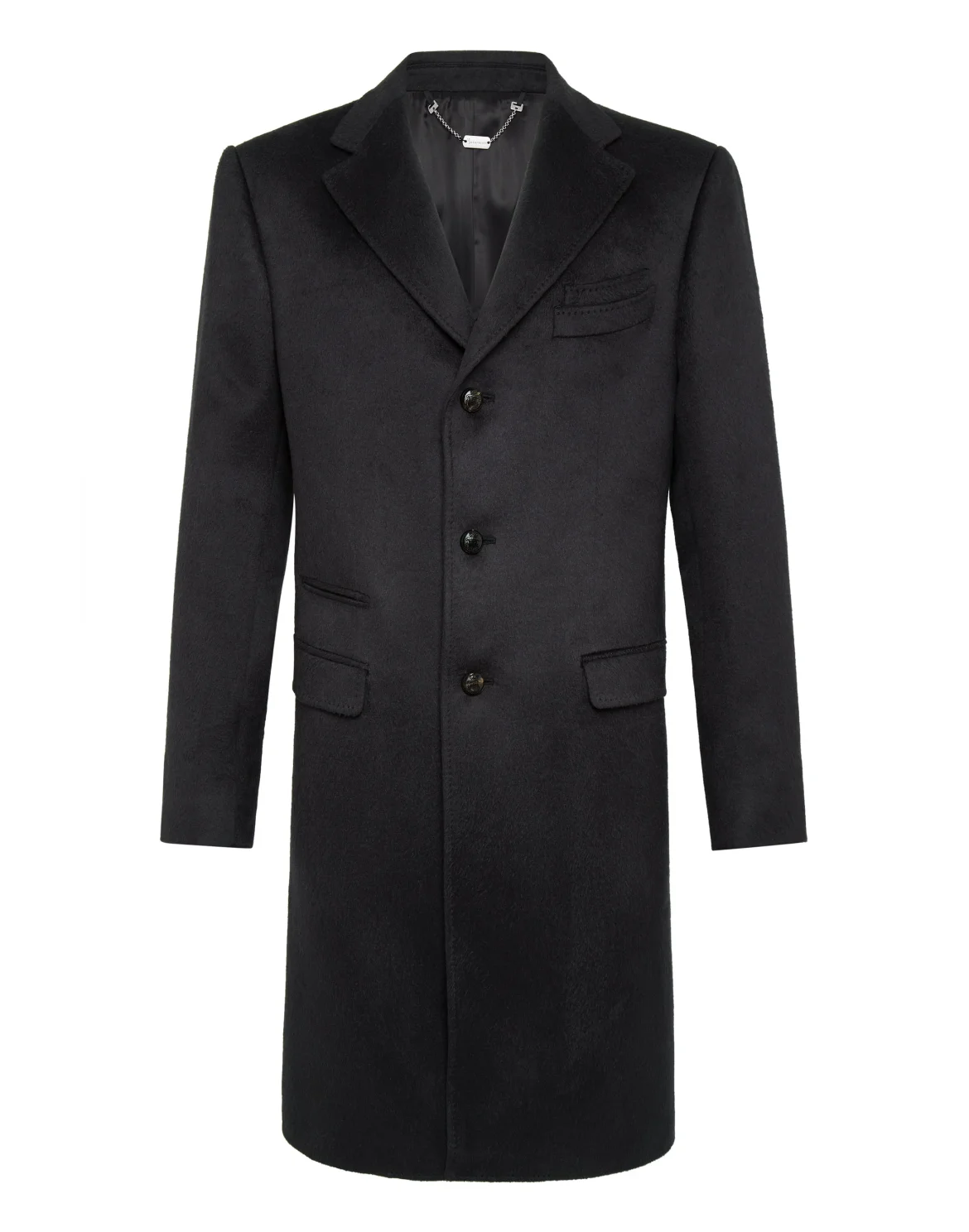 Coat Long Crest, цвет: Черный