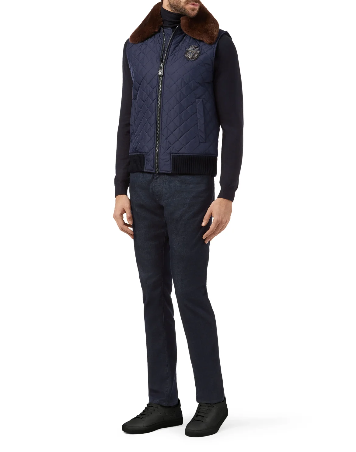 Short Vest Statement, цвет: Синий
