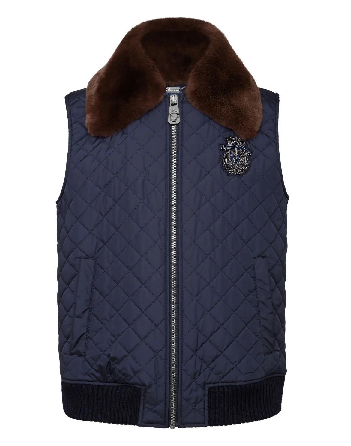 Short Vest Statement, цвет: Синий