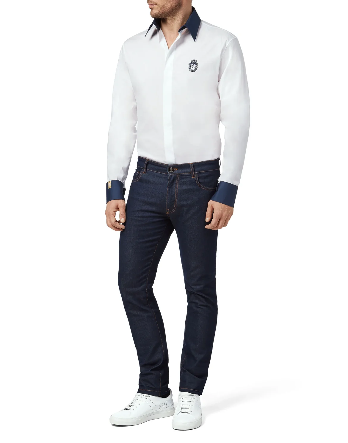 Shirt Silver Cut LS Milano/Multi Crest, цвет: Белый