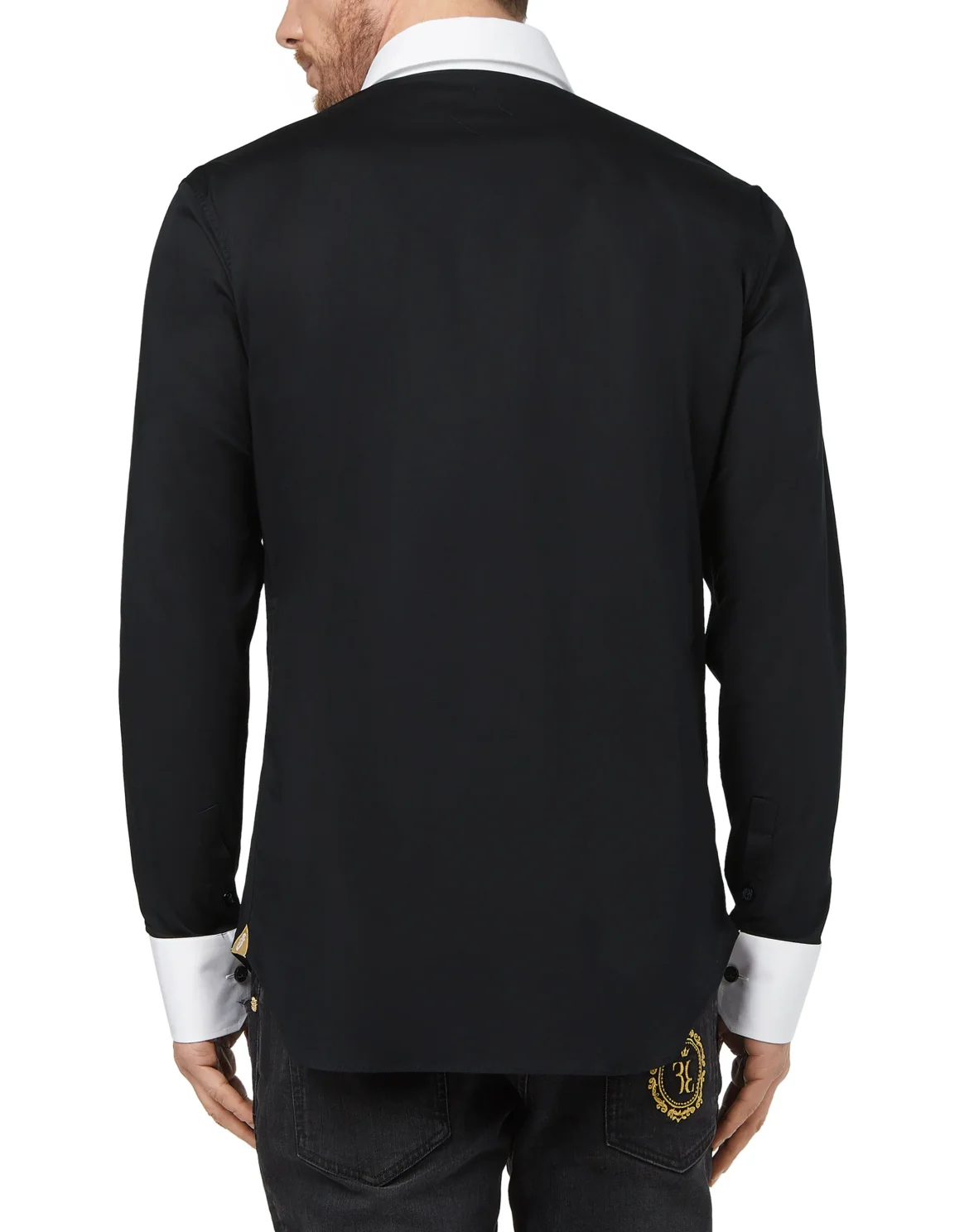 Shirt Silver Cut LS Milano/Multi Crest, цвет: Черный