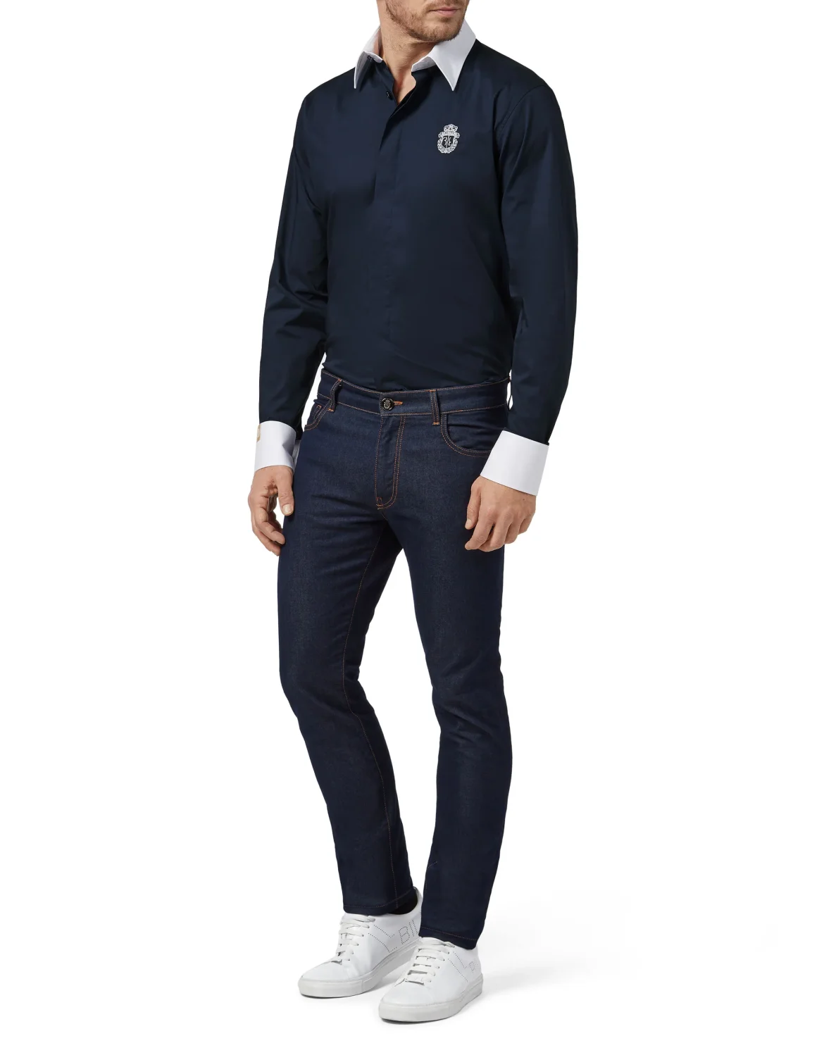 Shirt Silver Cut LS Milano/Multi Crest, цвет: Синий