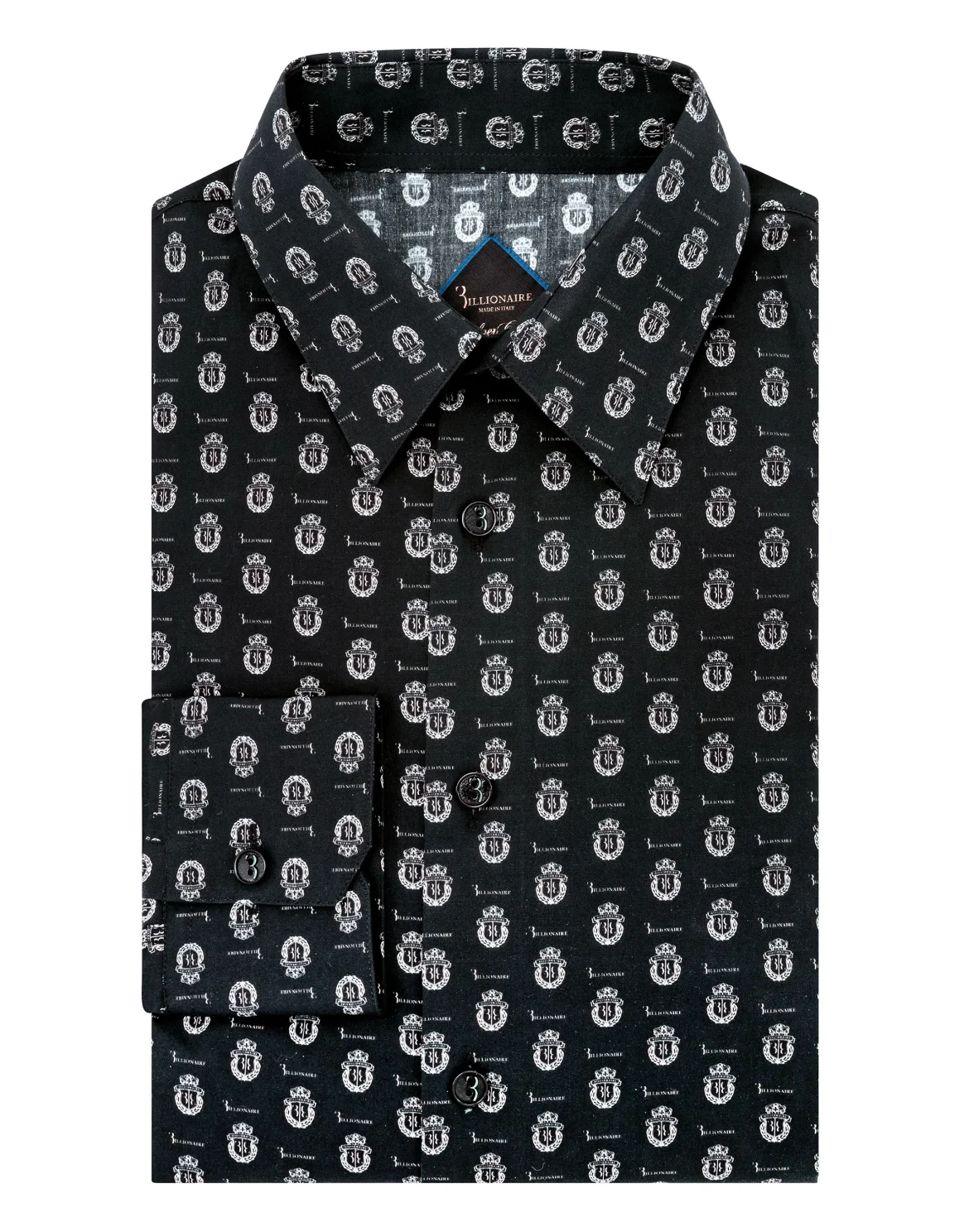 Shirt Silver Cut LS Milano/Multi Crest, цвет: Черный