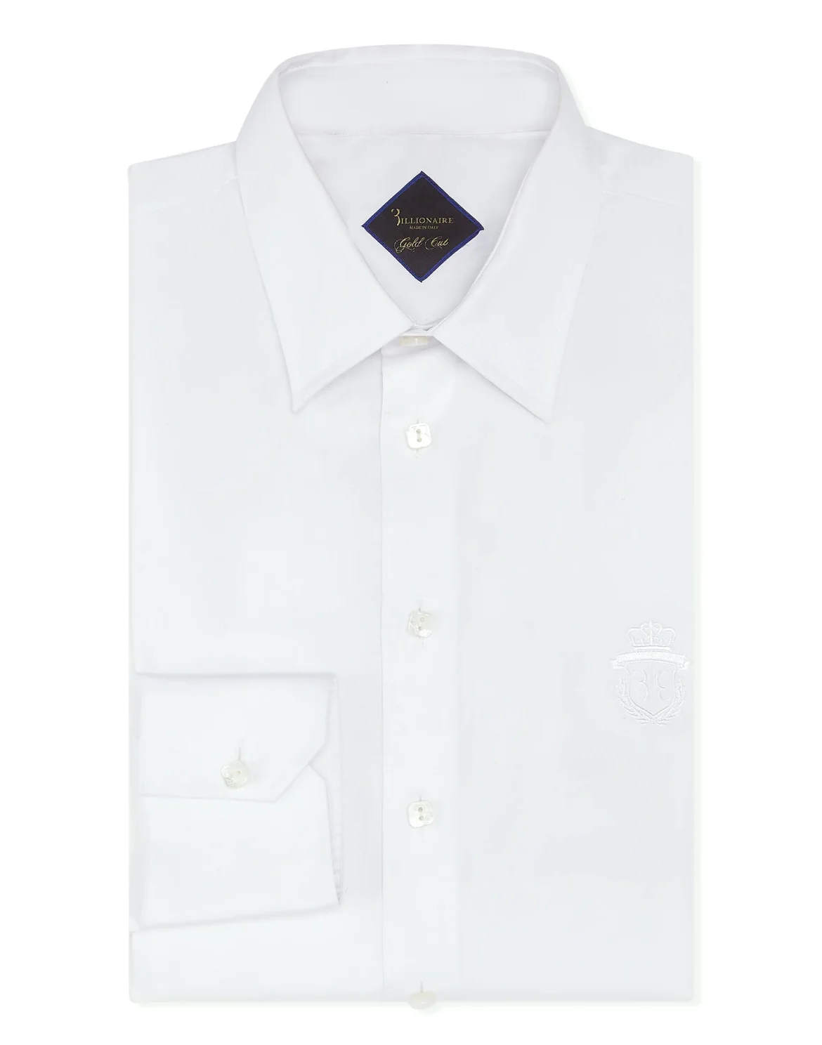 Shirt Silver Cut LS Milano/Watch Double B, цвет: Белый