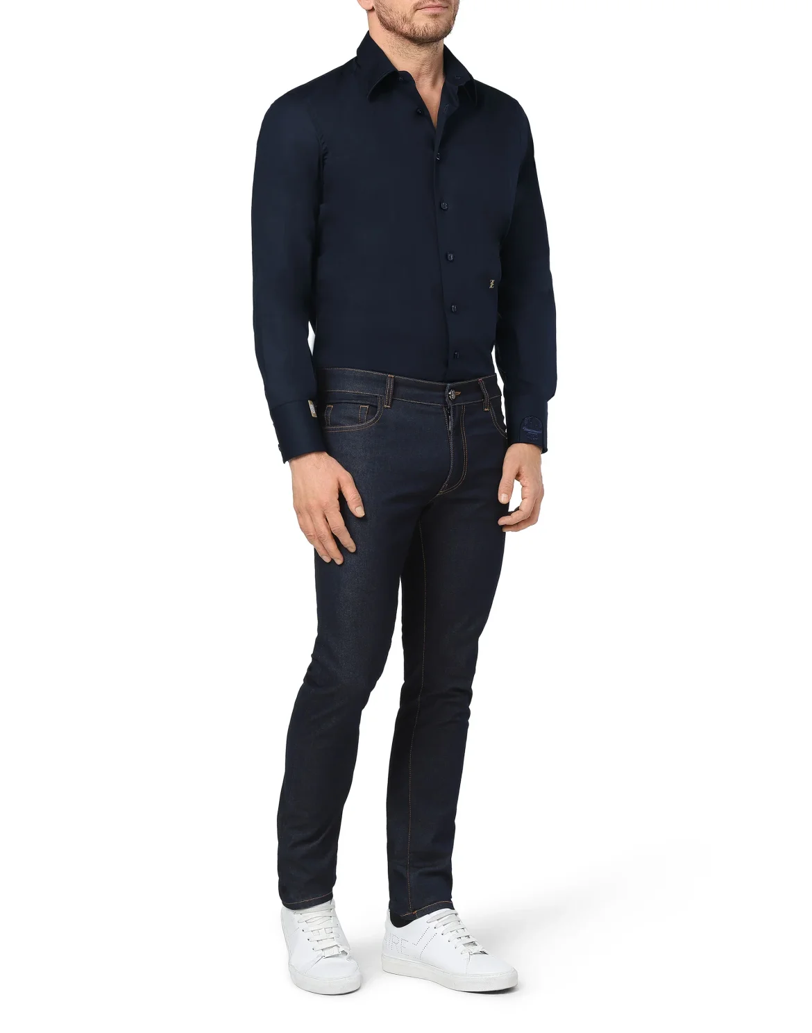 Shirt Silver Cut LS Milano/Watch Double B, цвет: Синий