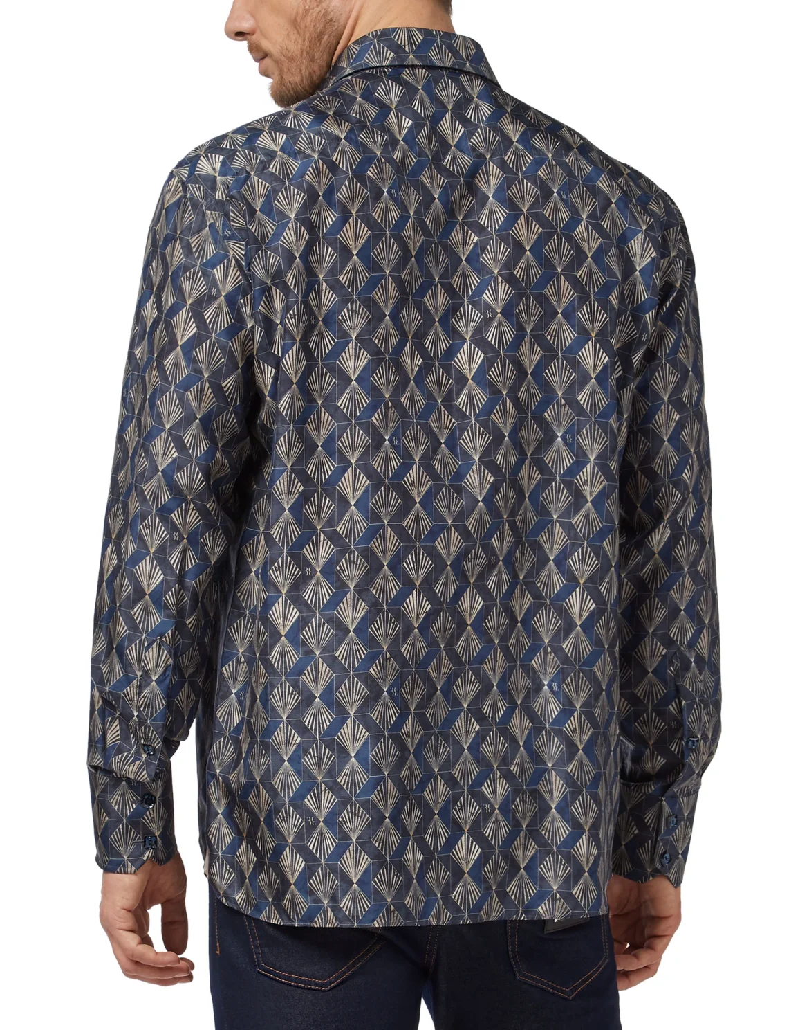 Shirt Silver Cut LS Milano/Watch Geometric, цвет: Синий