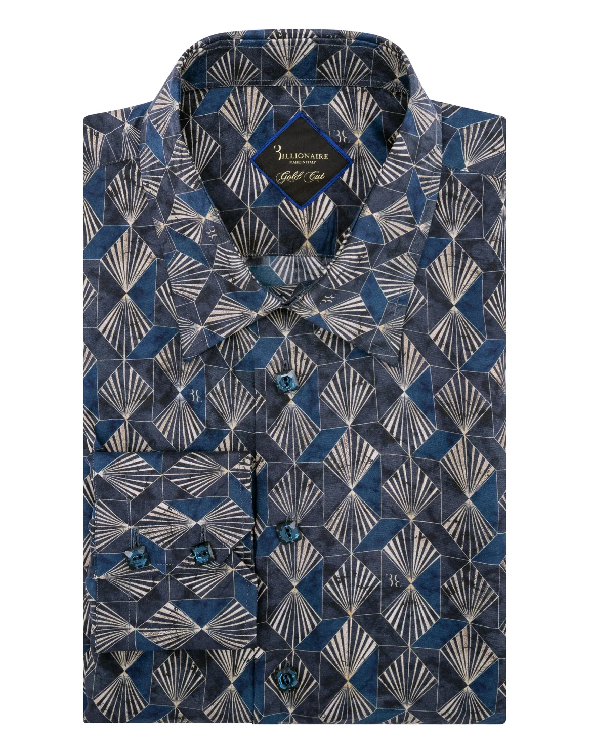 Shirt Silver Cut LS Milano/Watch Geometric, цвет: Синий