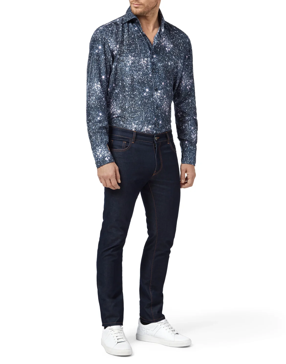 Shirt Gold Cut LS Flavio/Watch Crystal, цвет: Синий