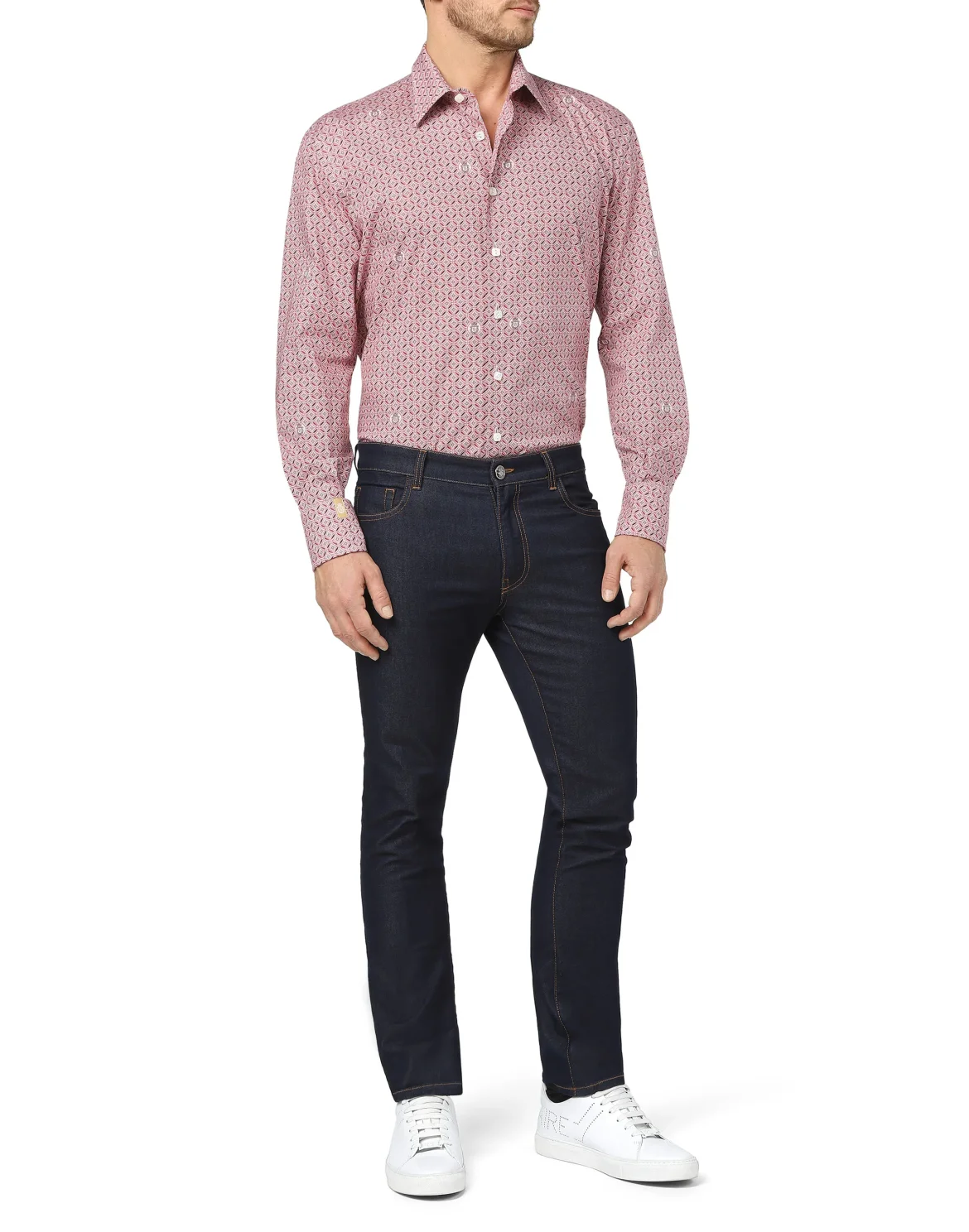 Shirt Gold Cut LS Milano/Multi Original, цвет: Красный