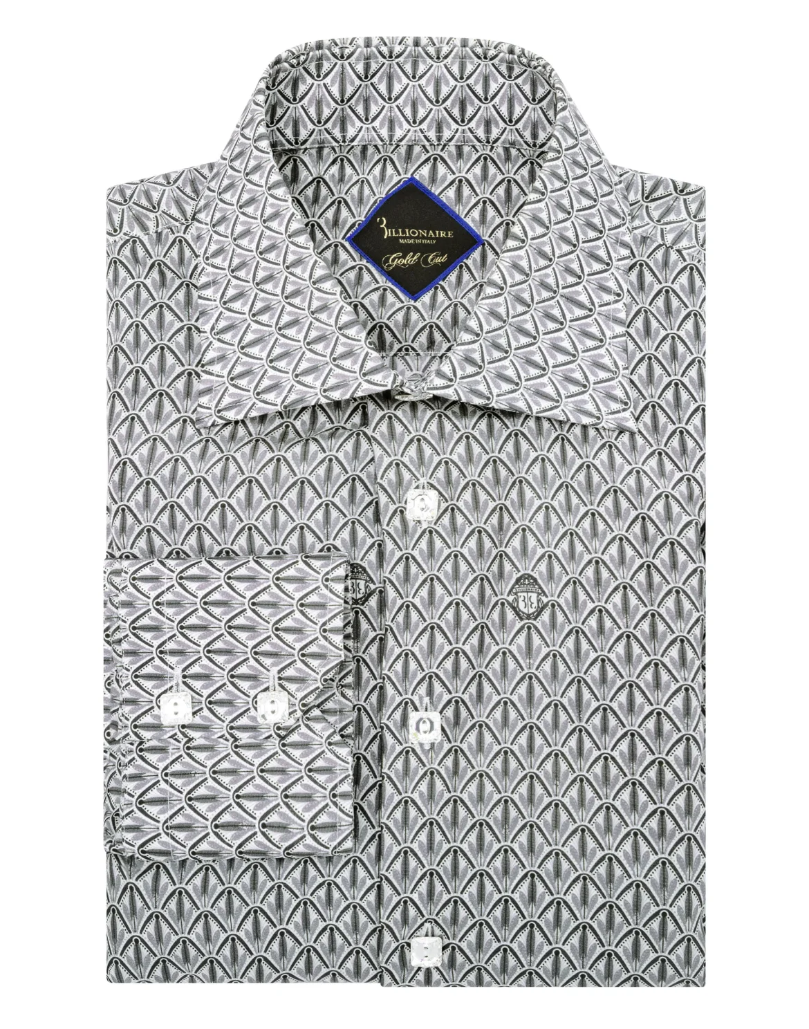 Shirt Gold Cut LS Flavio/Watch Flowers, цвет: Черный