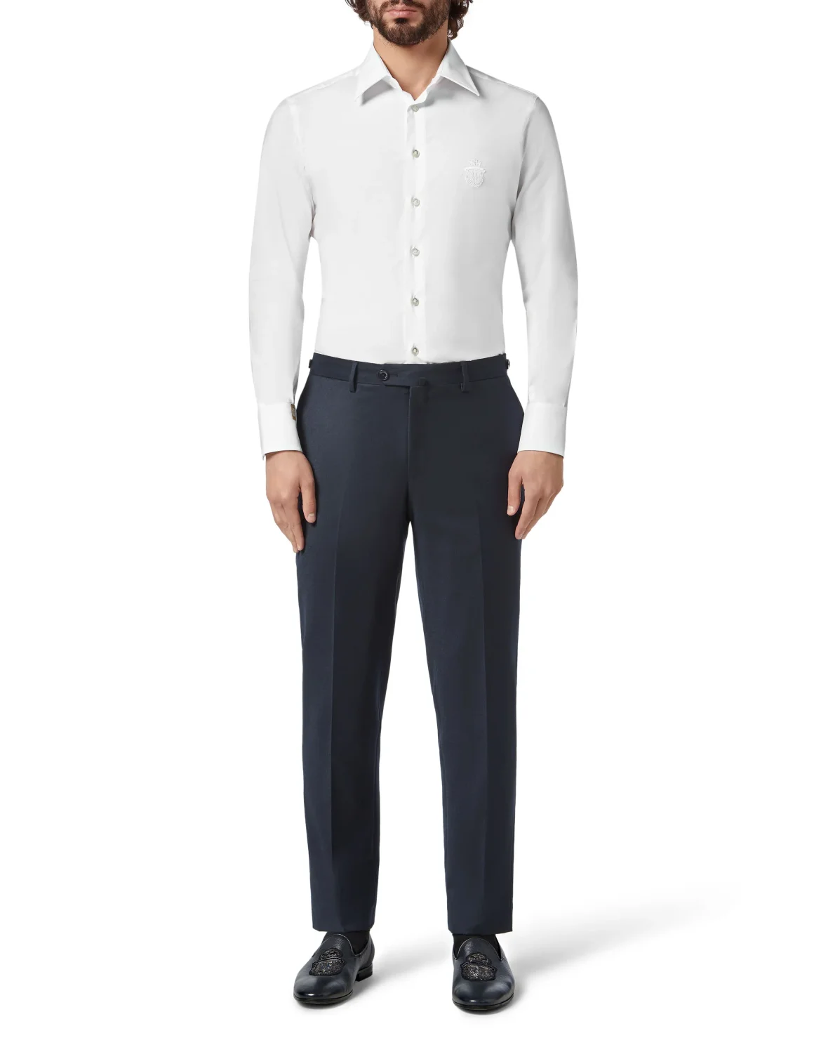 Shirt Silver Cut LS Milano/Multi Crest, цвет: Белый