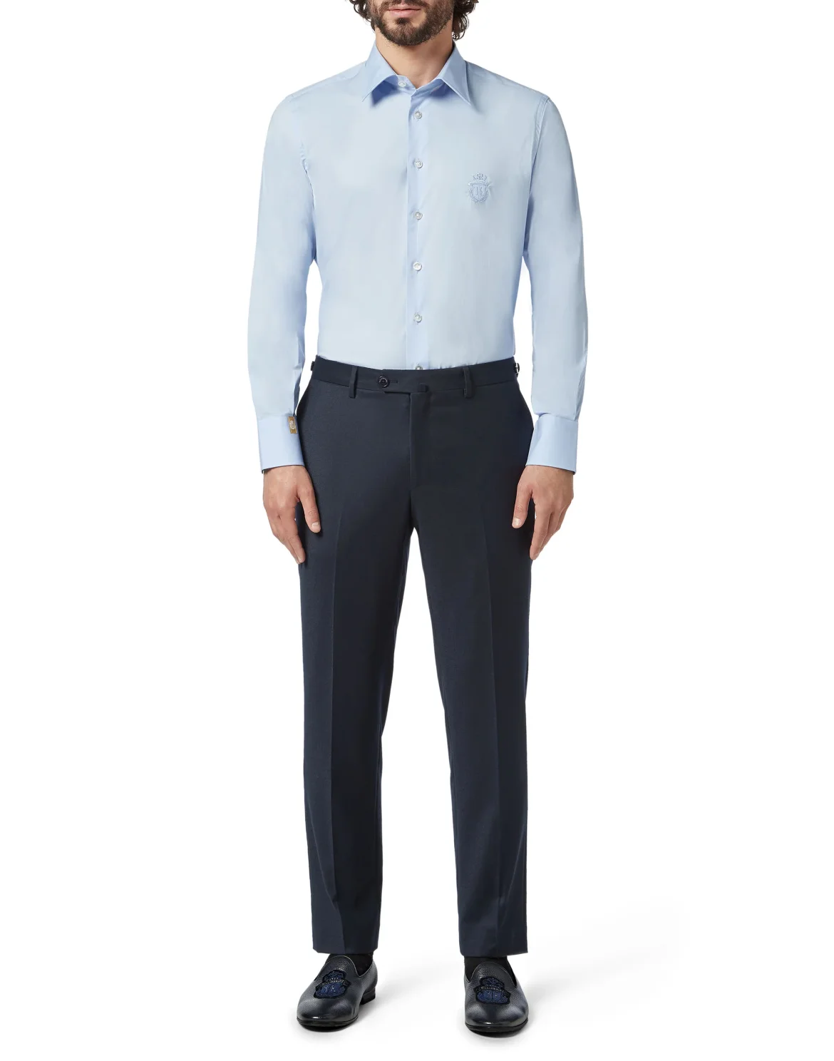 Shirt Silver Cut LS Milano/Multi Crest, цвет: Синий