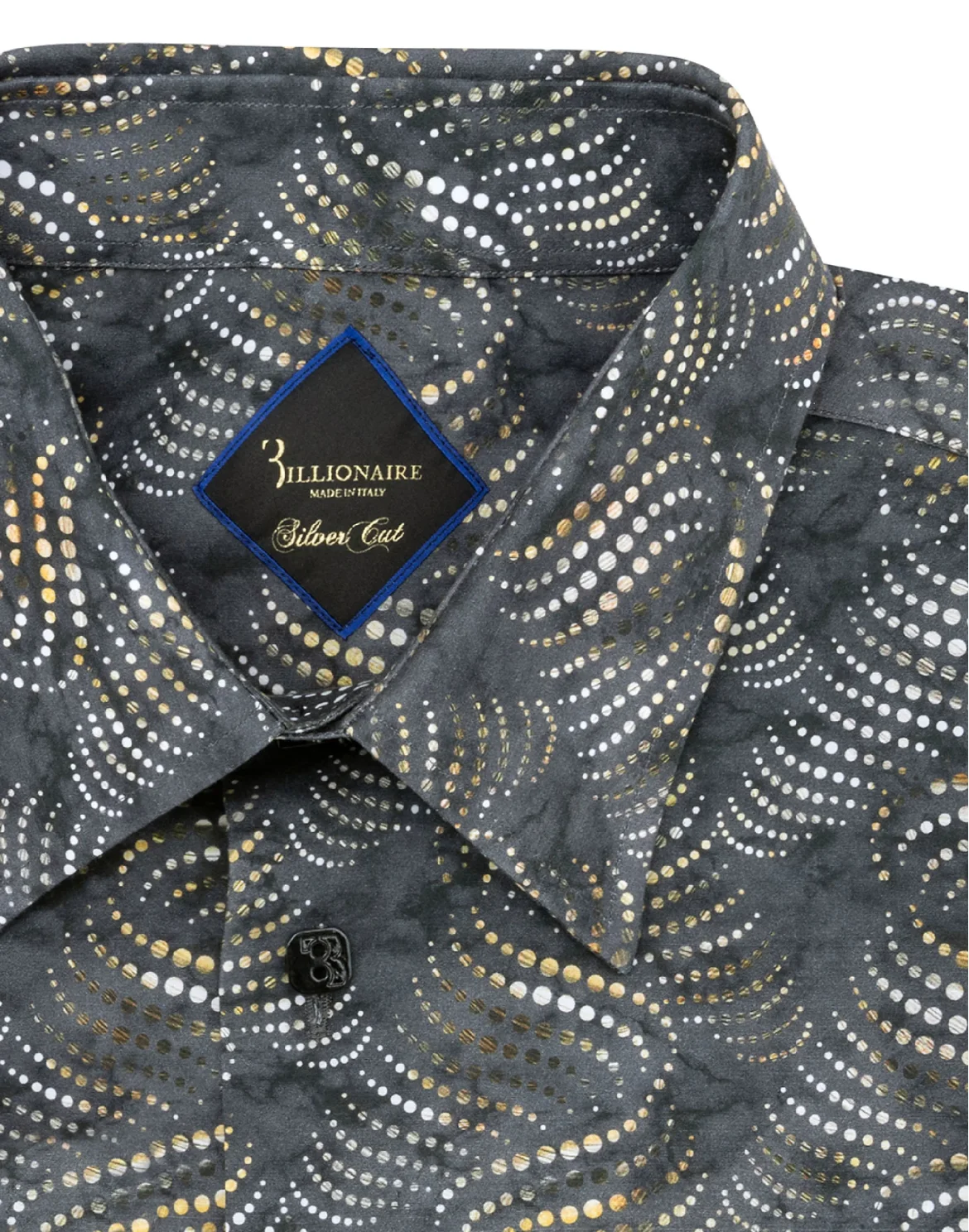Shirt Silver Cut LS Milano/Multi Geometric, цвет: Черный