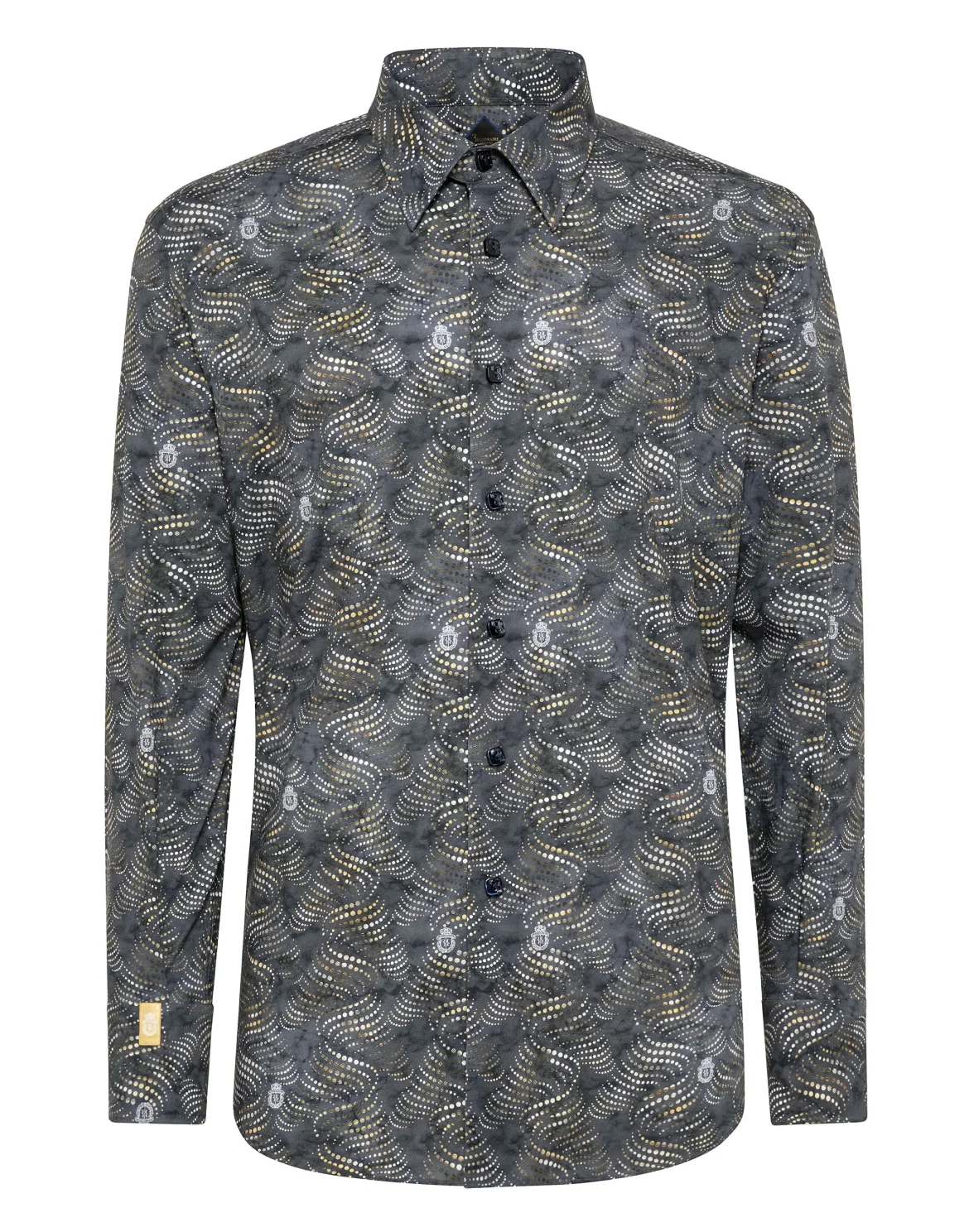 Shirt Silver Cut LS Milano/Multi Geometric, цвет: Черный