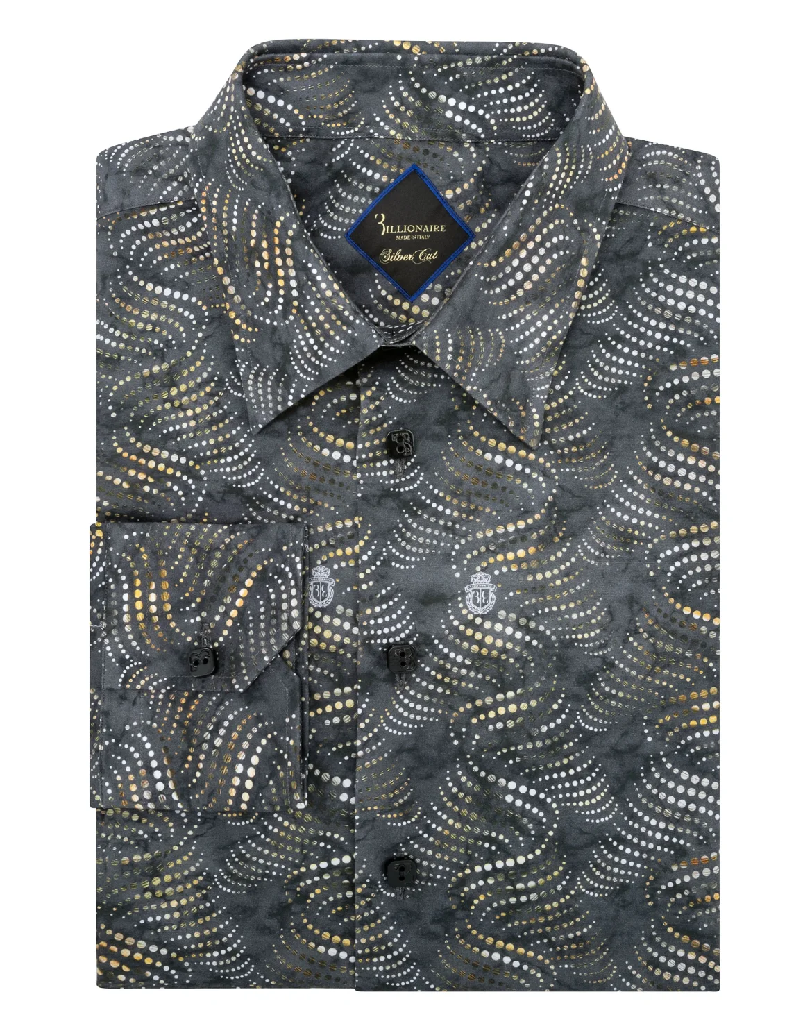 Shirt Silver Cut LS Milano/Multi Geometric, цвет: Черный
