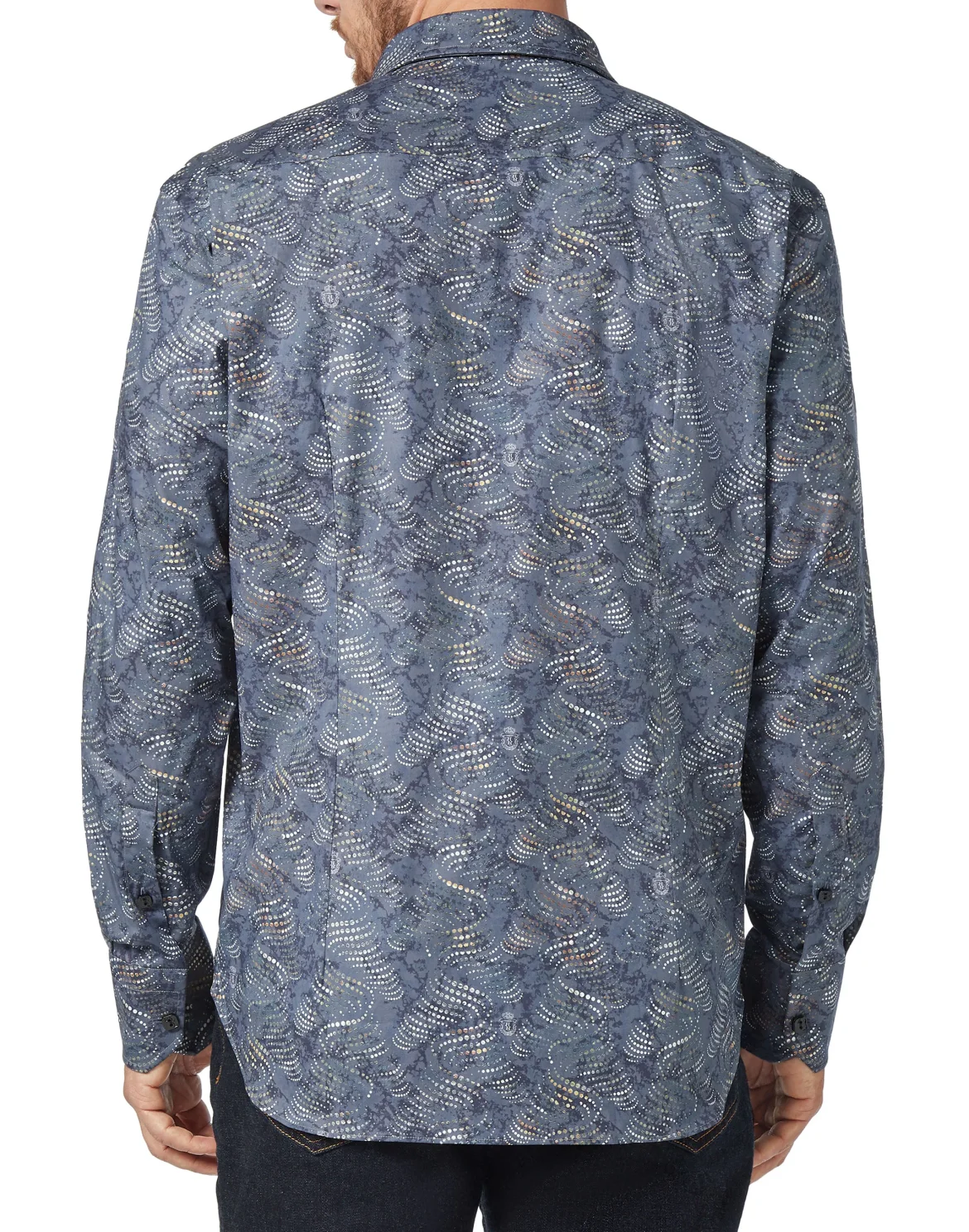 Shirt Gold Cut LS Milano/Multi Geometric, цвет: Синий