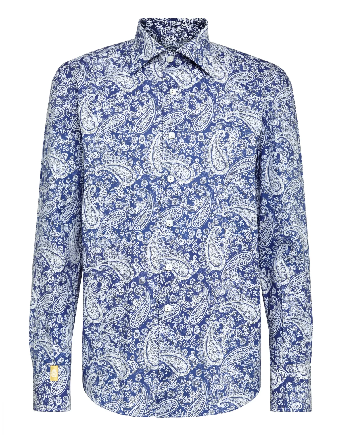 Shirt Gold Cut LS Flavio/Watch Paisley, цвет: Синий