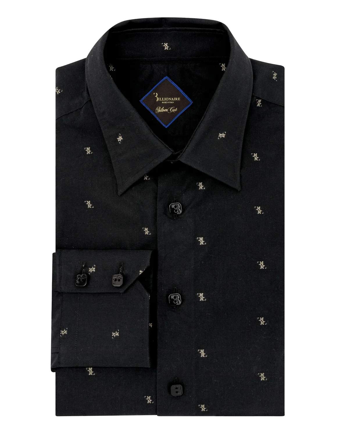 Shirt Silver Cut LS Milano/Watch Double B, цвет: Черный