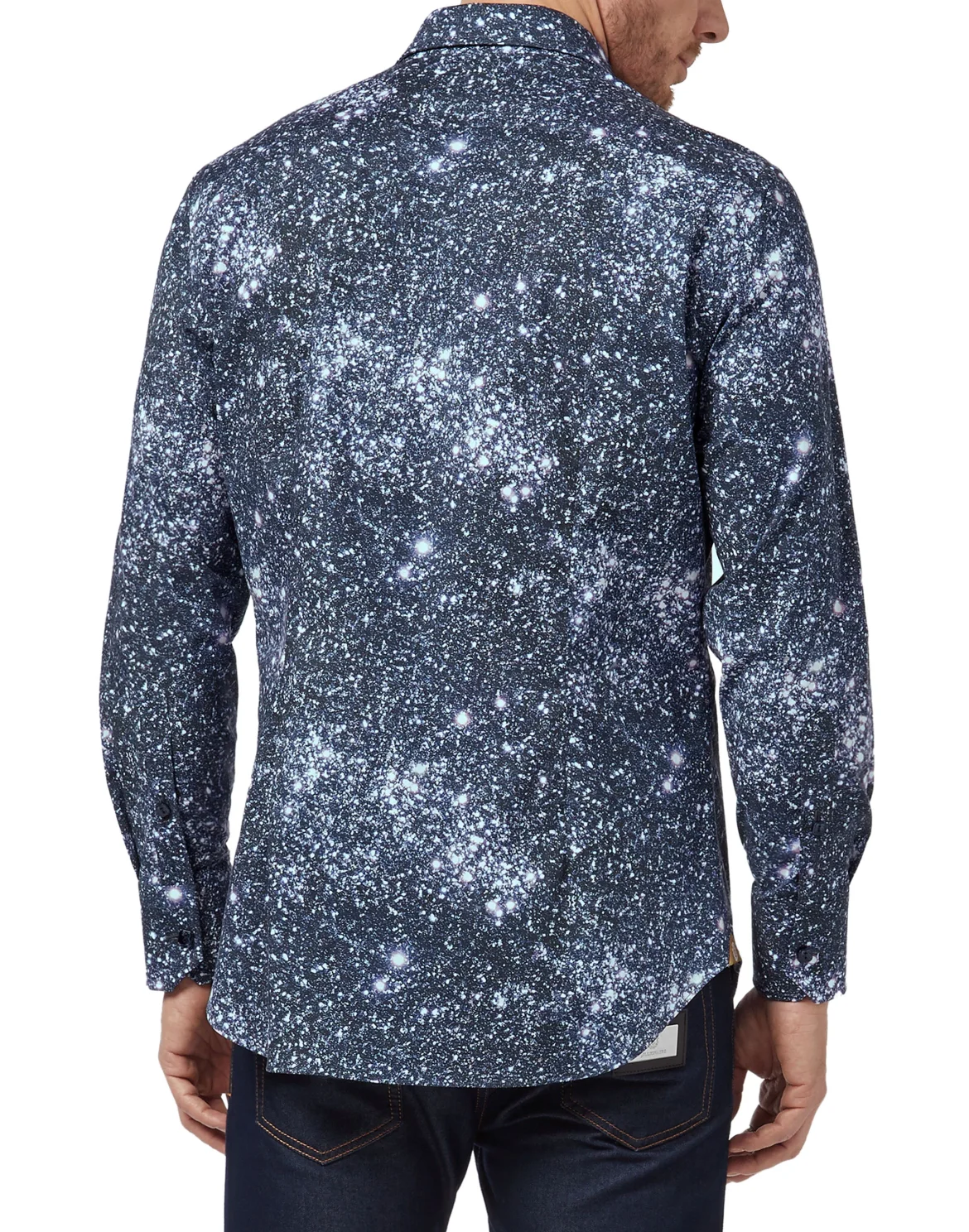Shirt Silver Cut LS Crystal, цвет: Синий