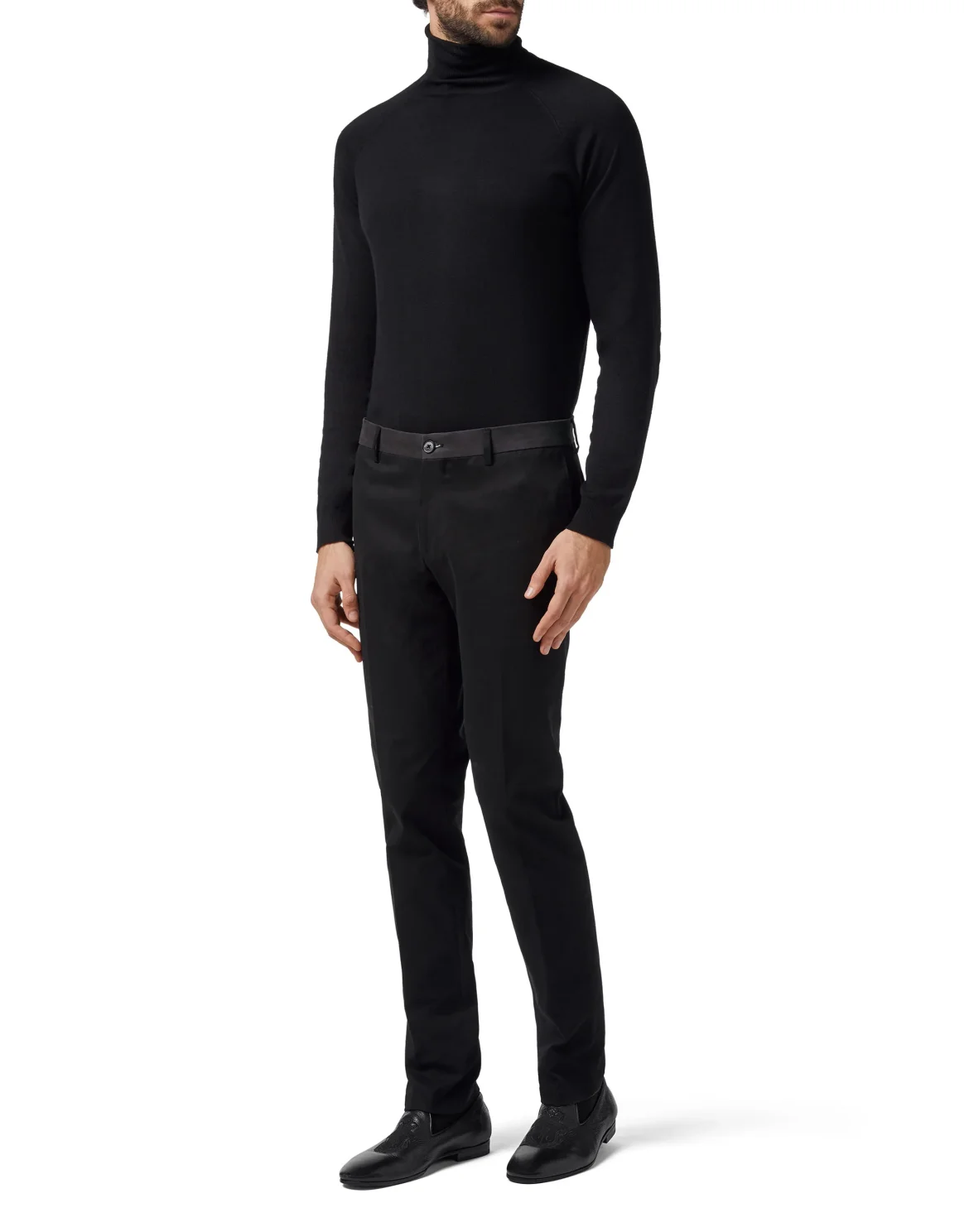Slim Trousers Double B, цвет: Черный