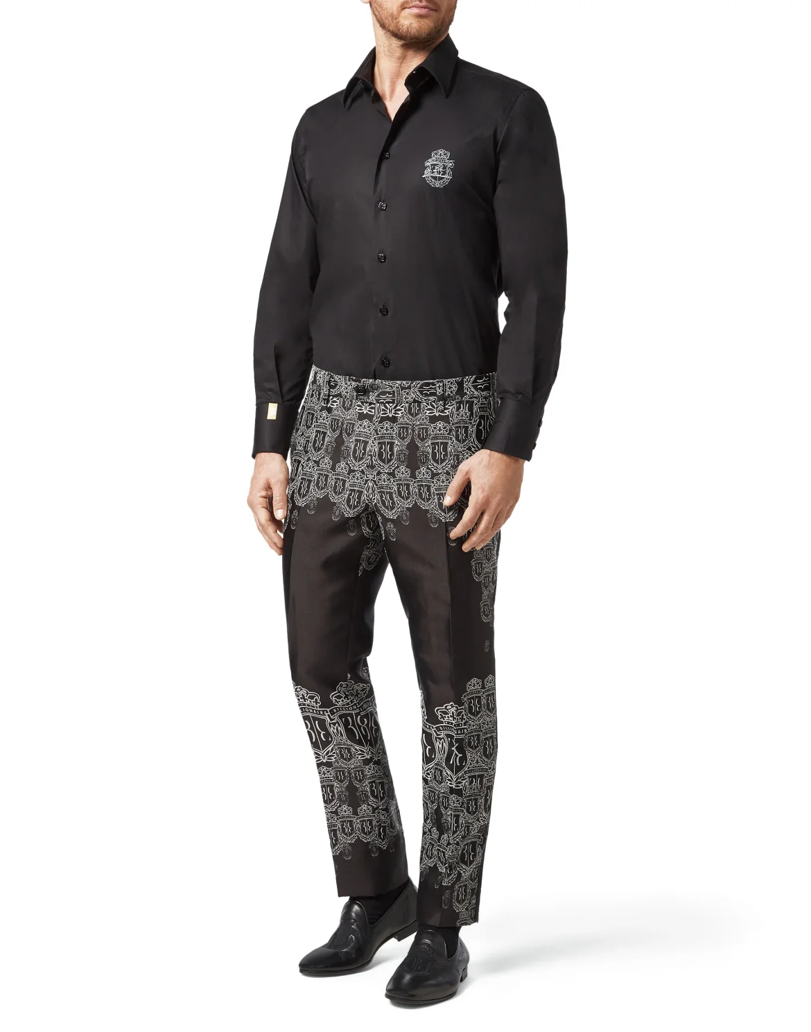 Slim Trousers Crest, цвет: Черный