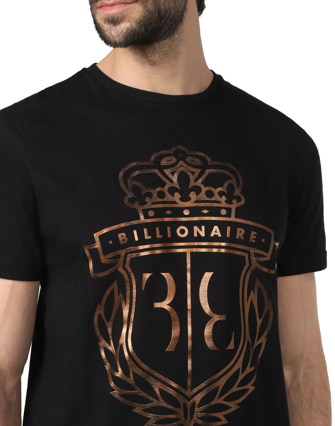 T-shirt Round Neck SS Crest, цвет: Черный