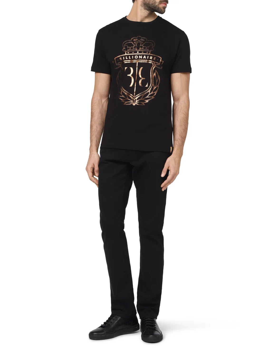 T-shirt Round Neck SS Crest, цвет: Черный