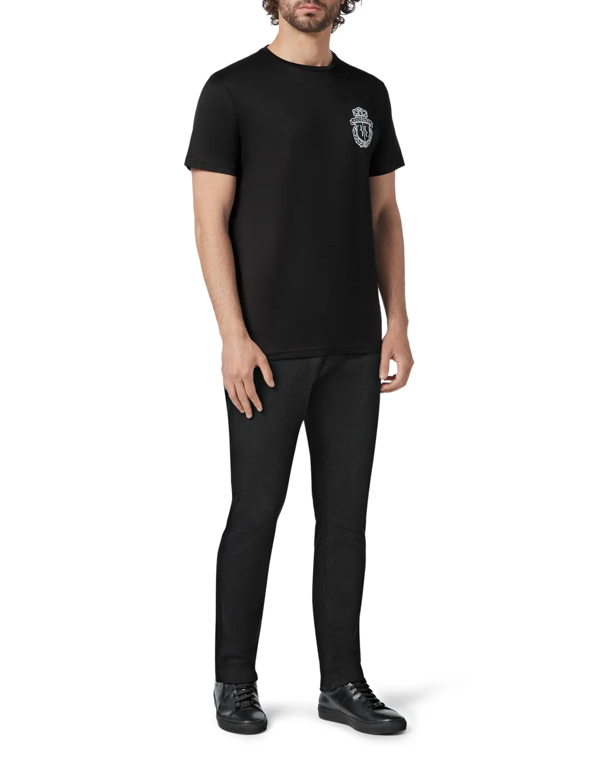 T-shirt Round Neck SS Crest, цвет: Черный