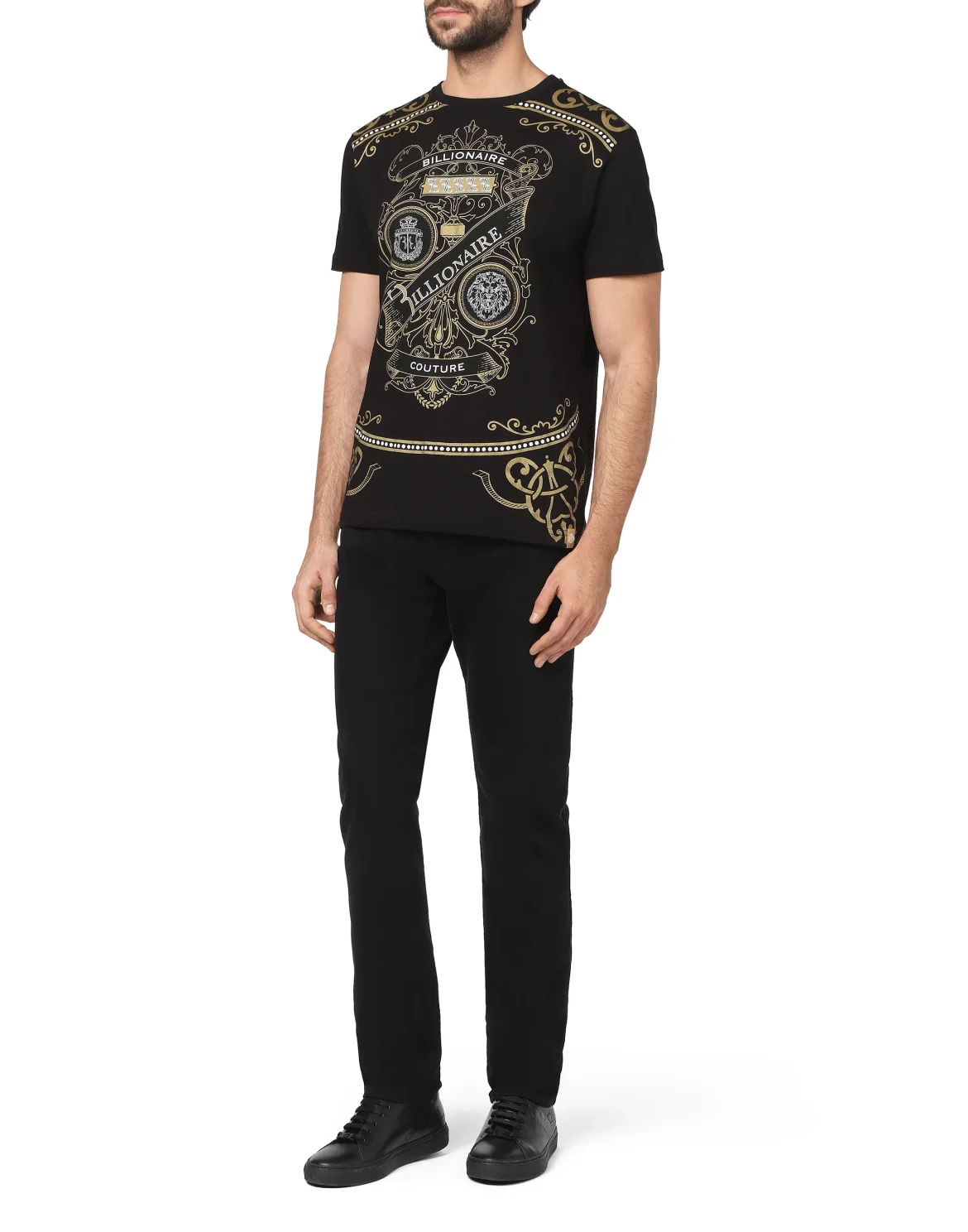 T-shirt Round Neck SS Statement, цвет: Черный