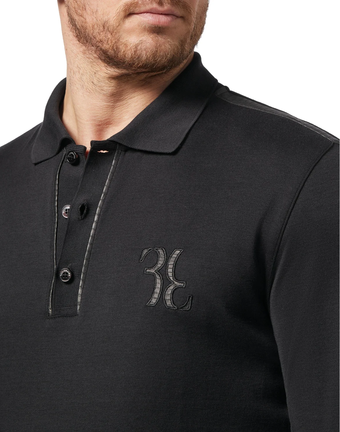 Polo shirt LS Double B, цвет: Черный