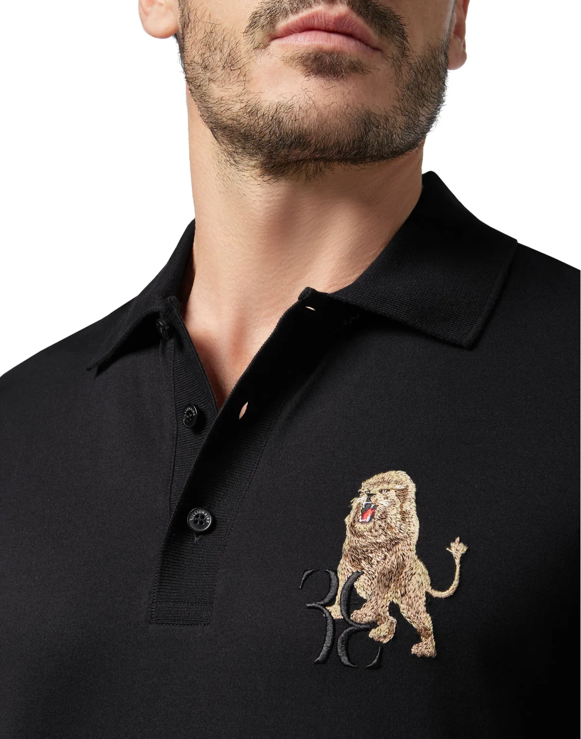 Polo shirt SS Lion, цвет: Черный