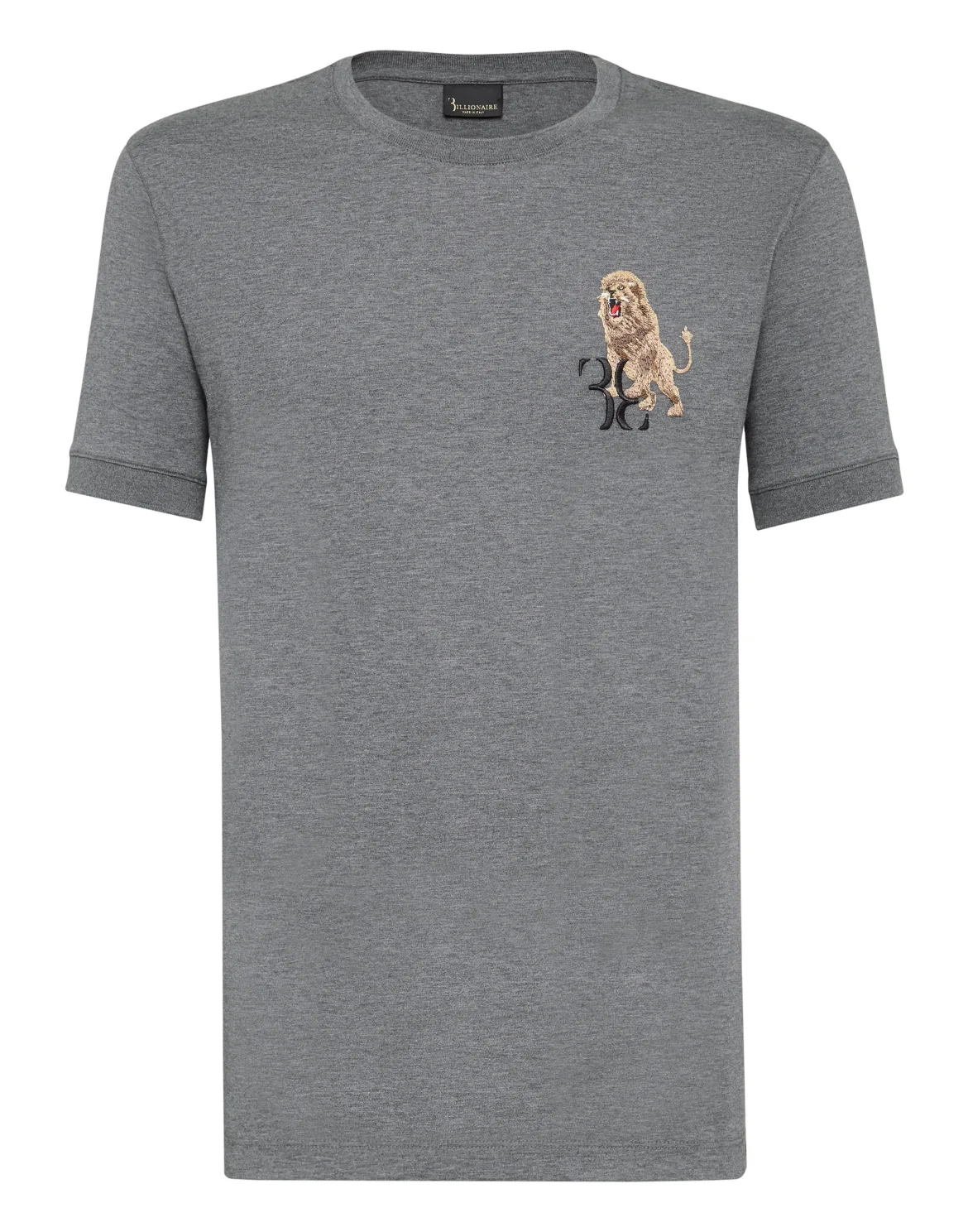 T-shirt Round Neck SS Lion, цвет: Серый