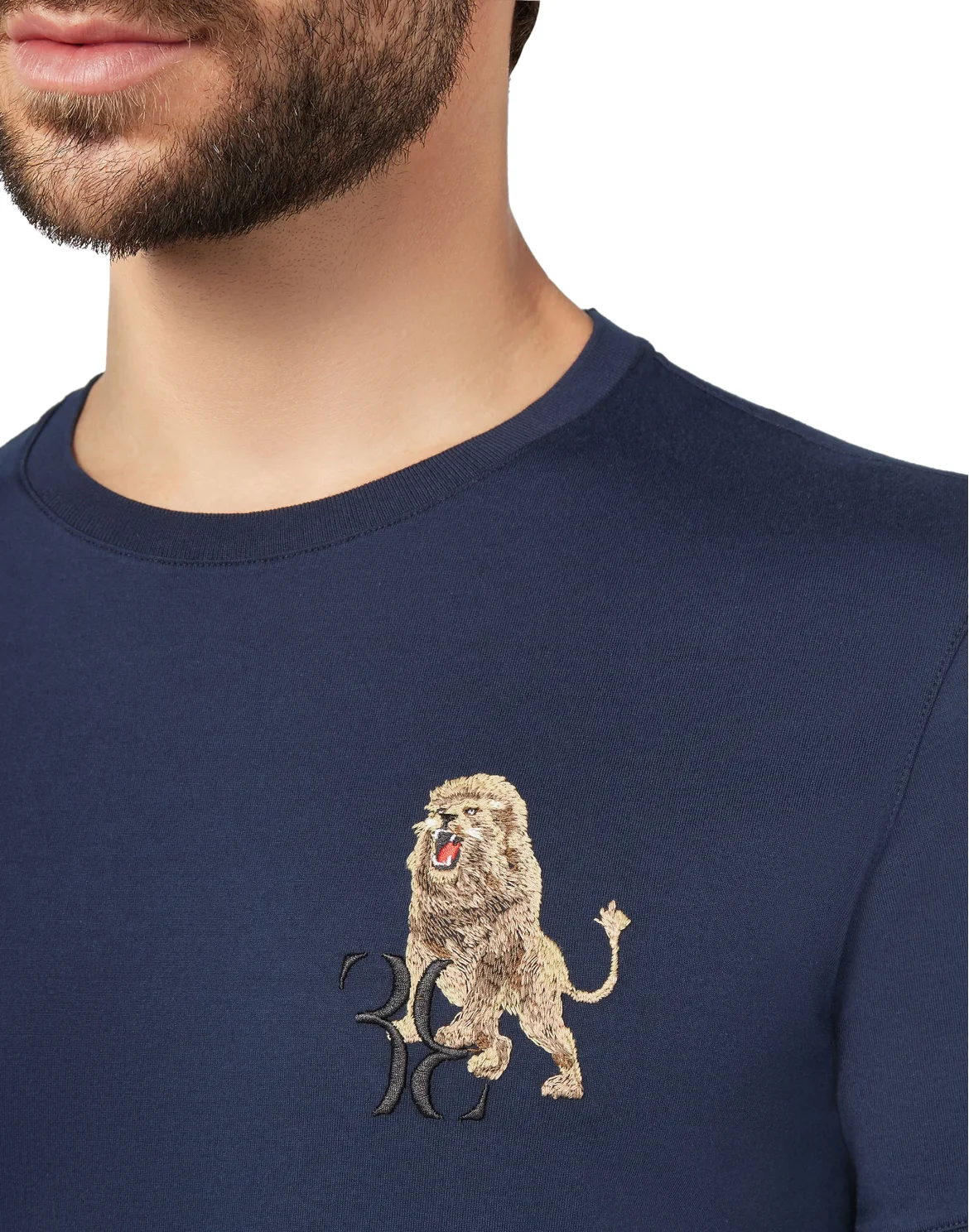 T-shirt Round Neck SS Lion, цвет: Синий