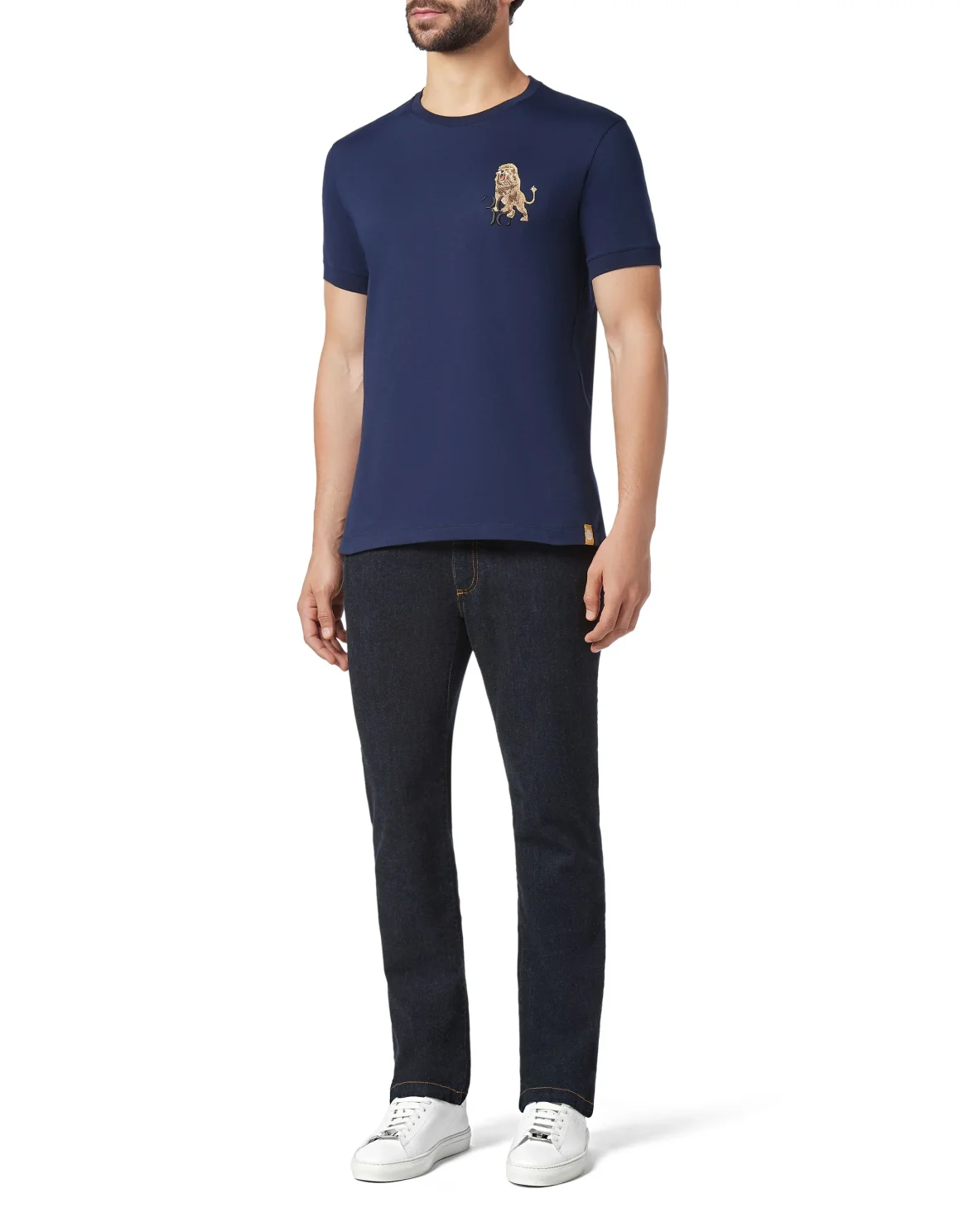 T-shirt Round Neck SS Lion, цвет: Синий